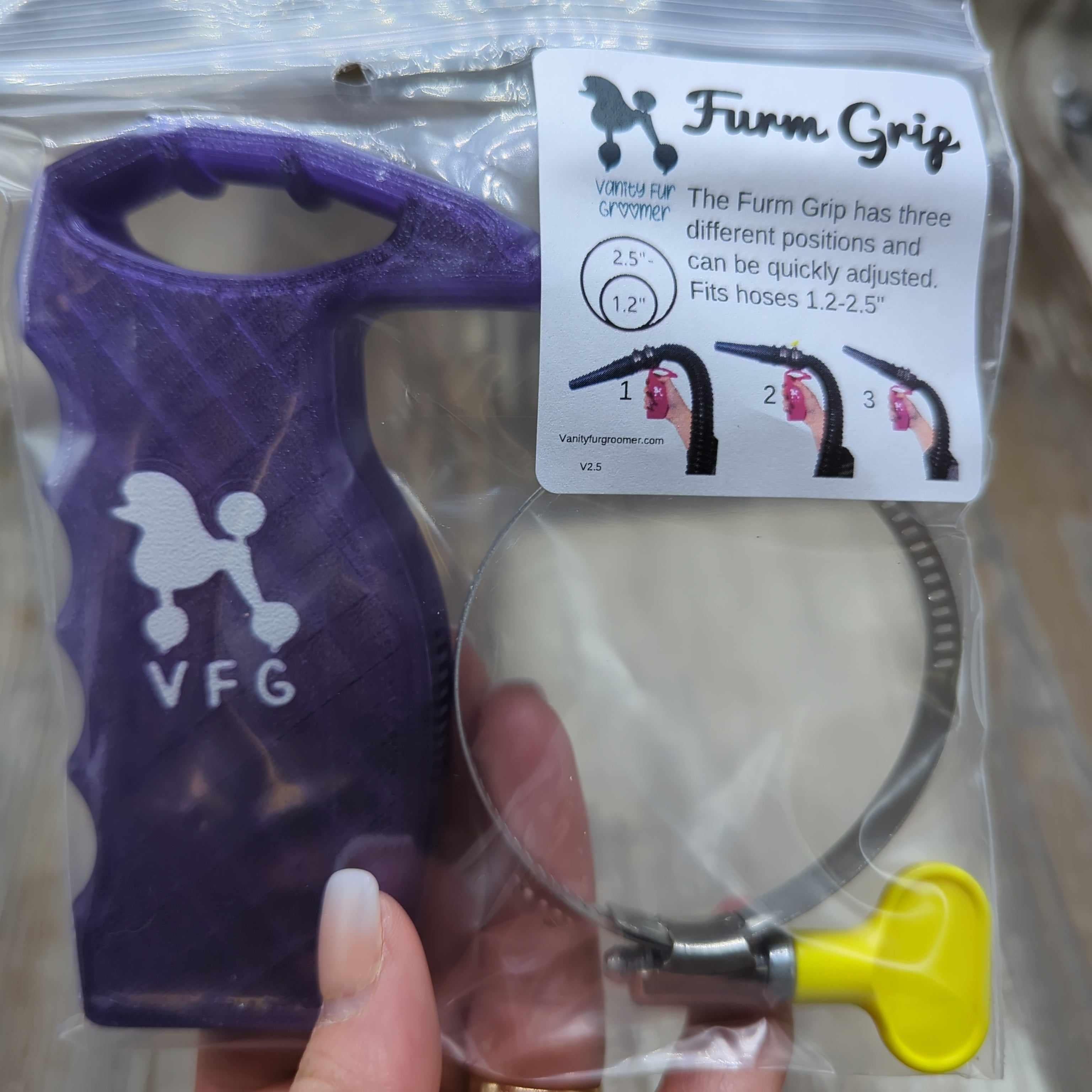 Vanity Fur Furm Grip Dryer Handle