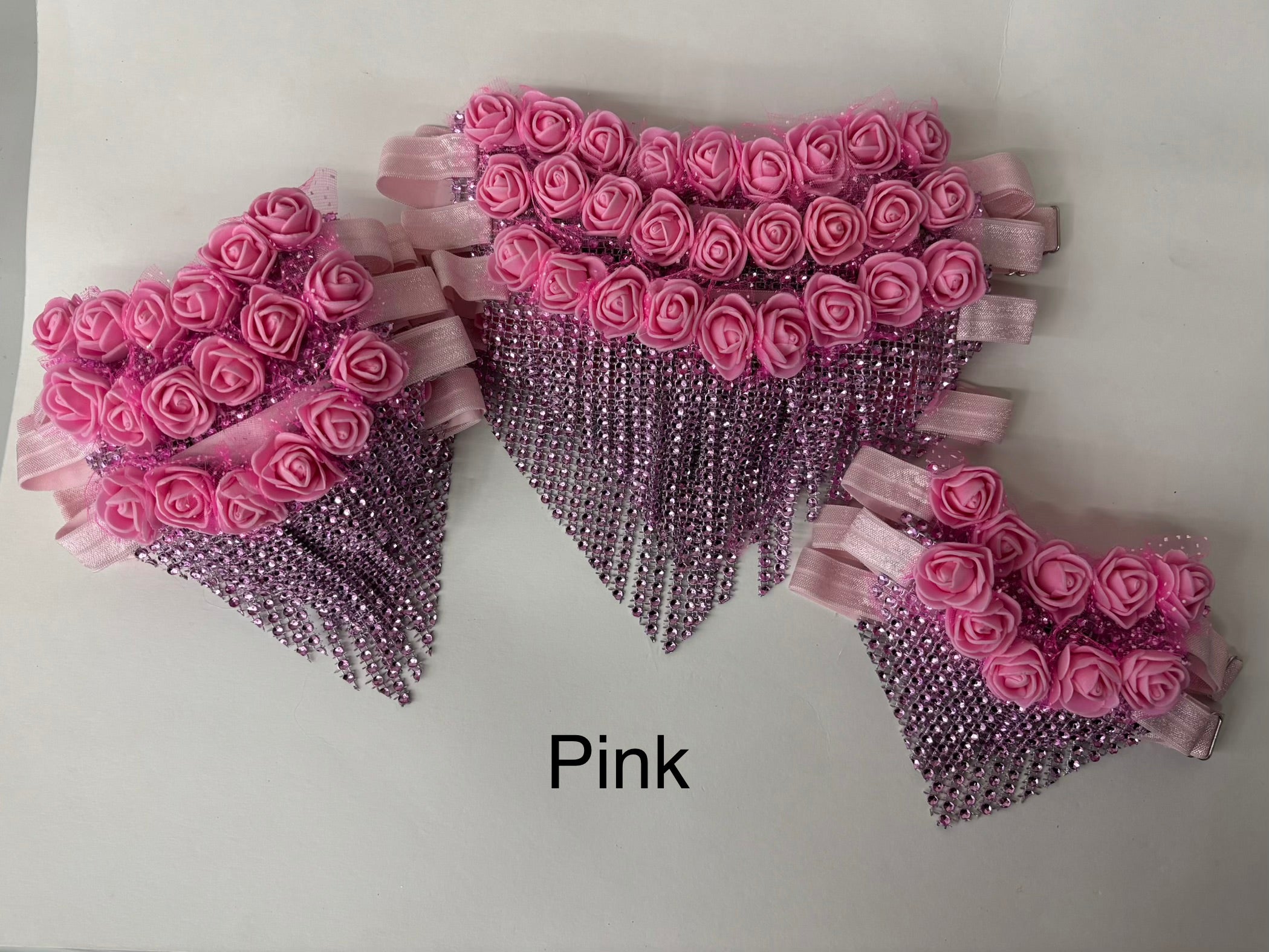 Sparkle Wrap Chandelier Rose Collars