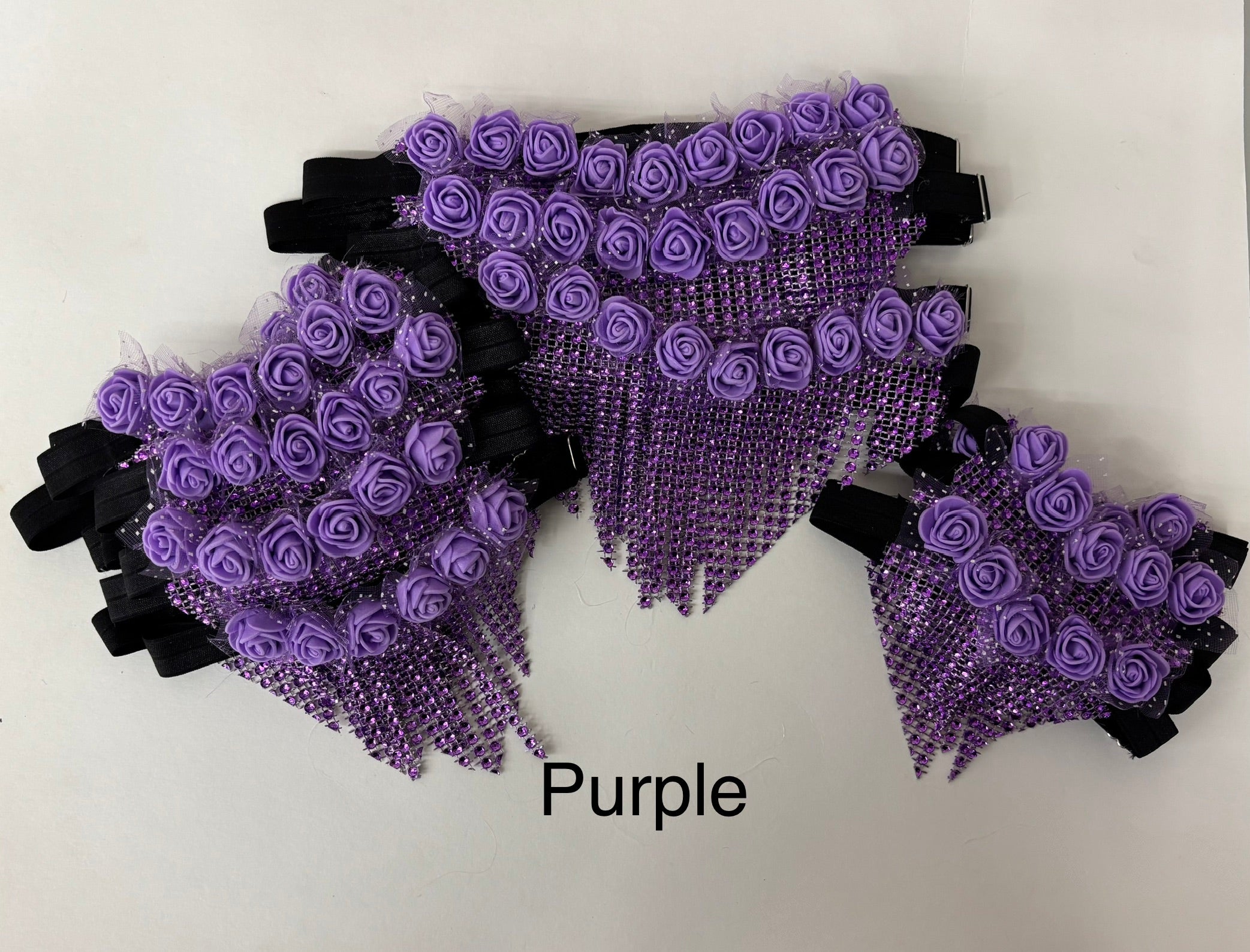 Sparkle Wrap Chandelier Rose Collars