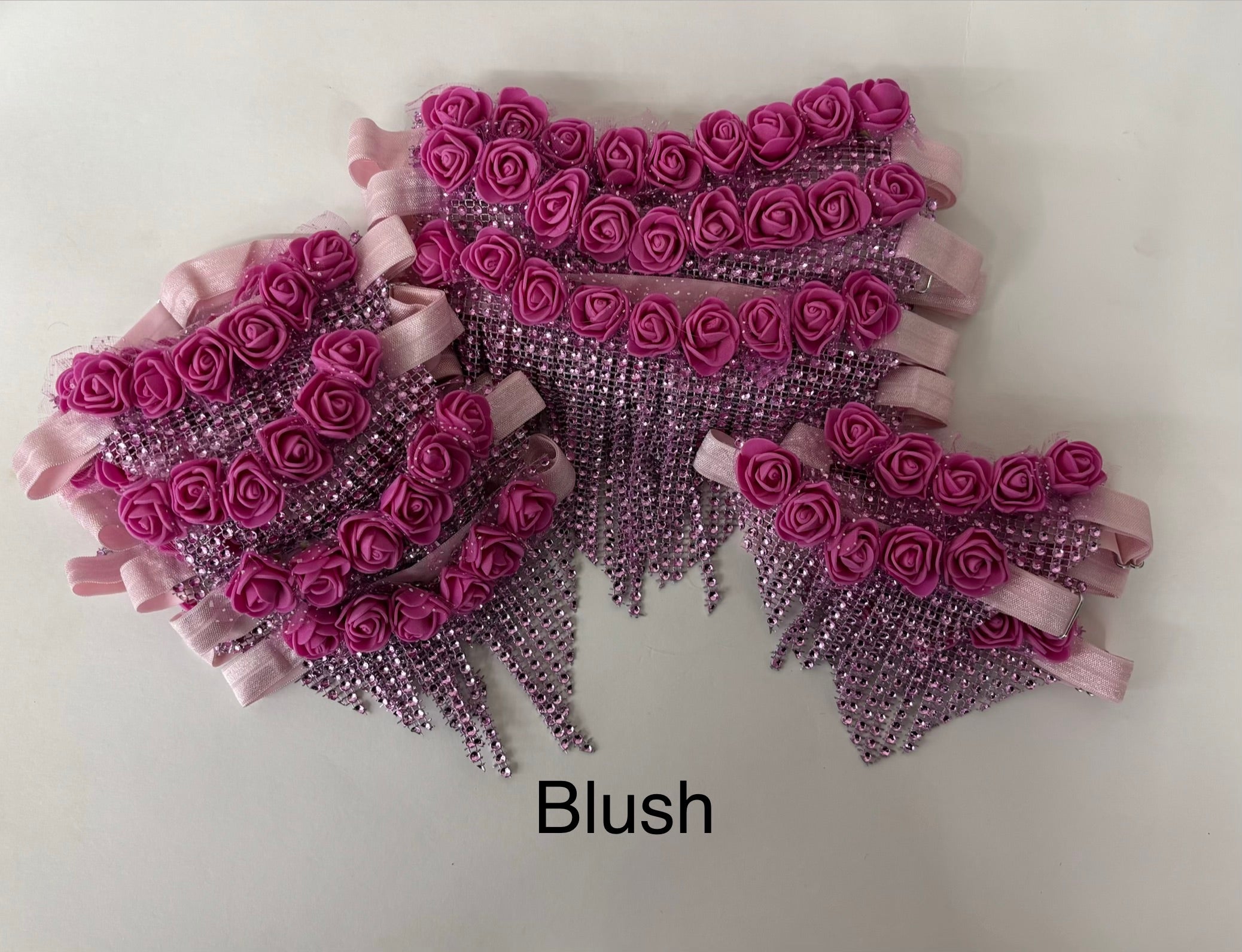 Sparkle Wrap Chandelier Rose Collars