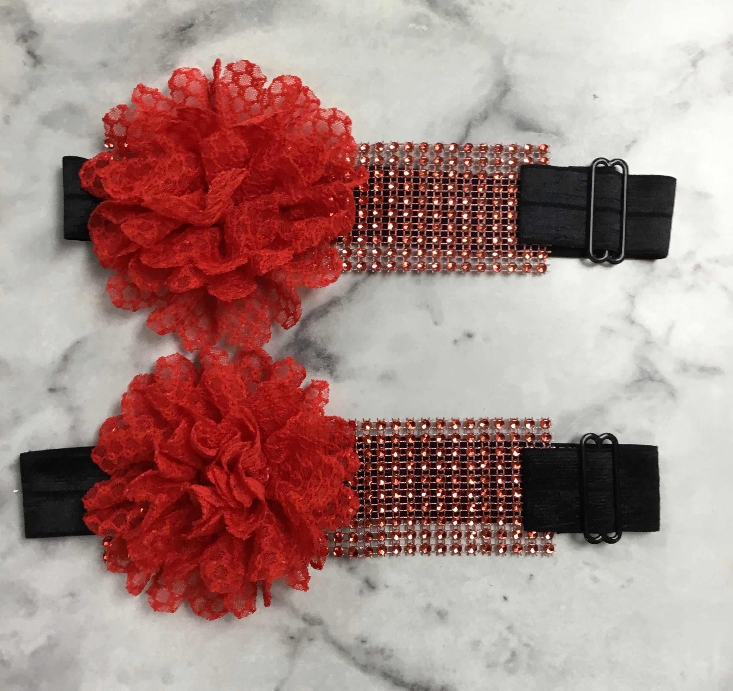 Sparkle Wrap Collars- Lace Flower collection