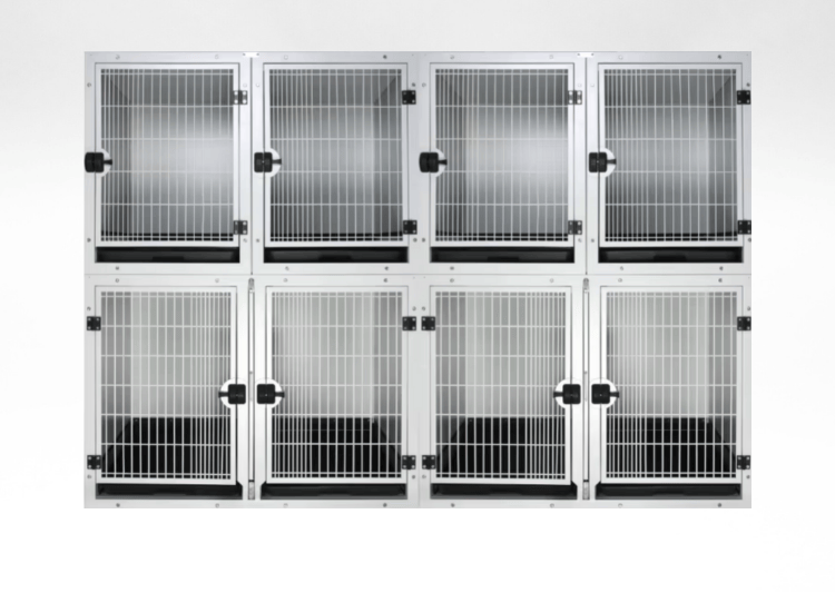 White Groomers Cage Bank