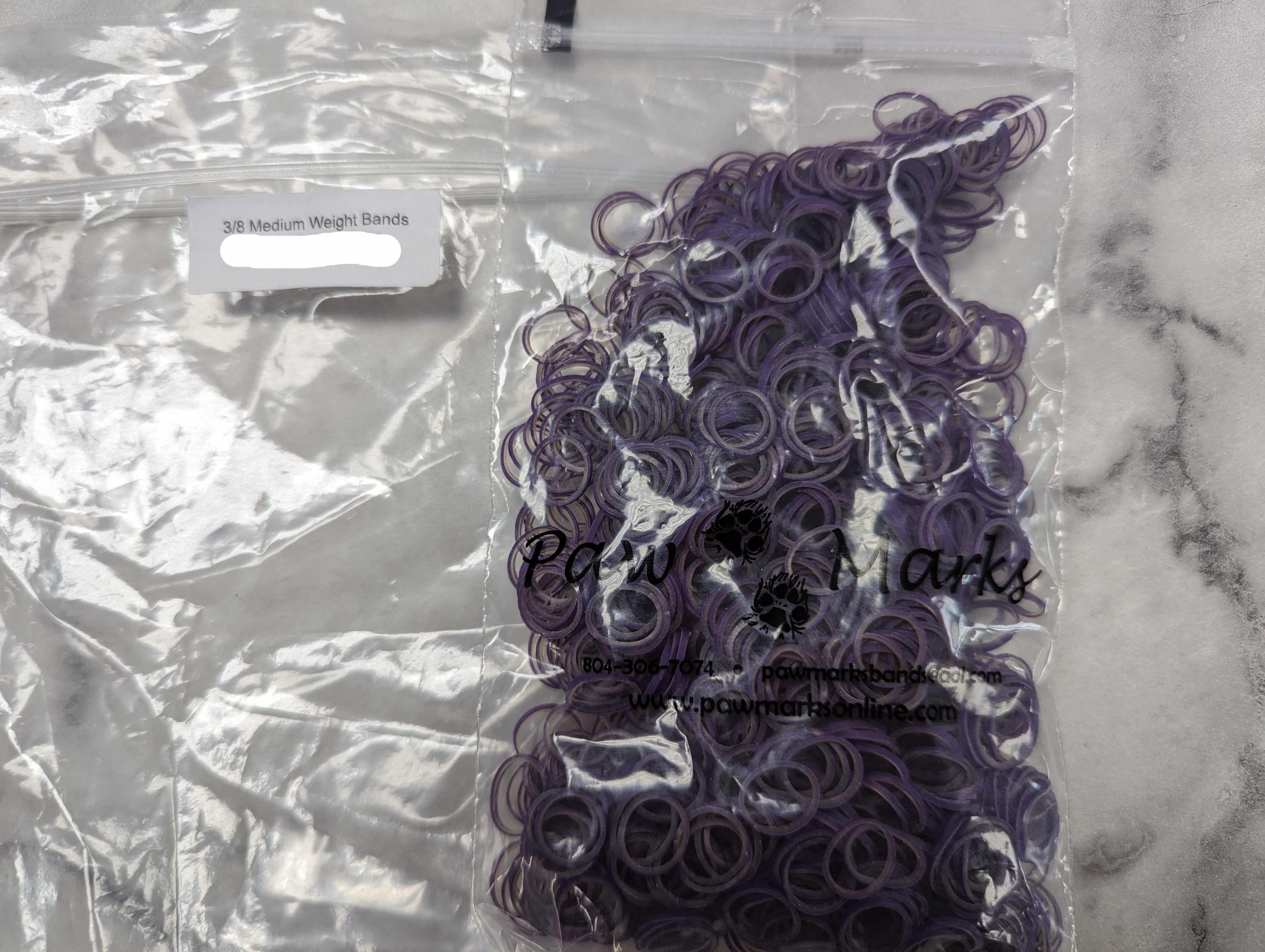 PawMarks Latex Topknot bands-3/8" /Medium weight