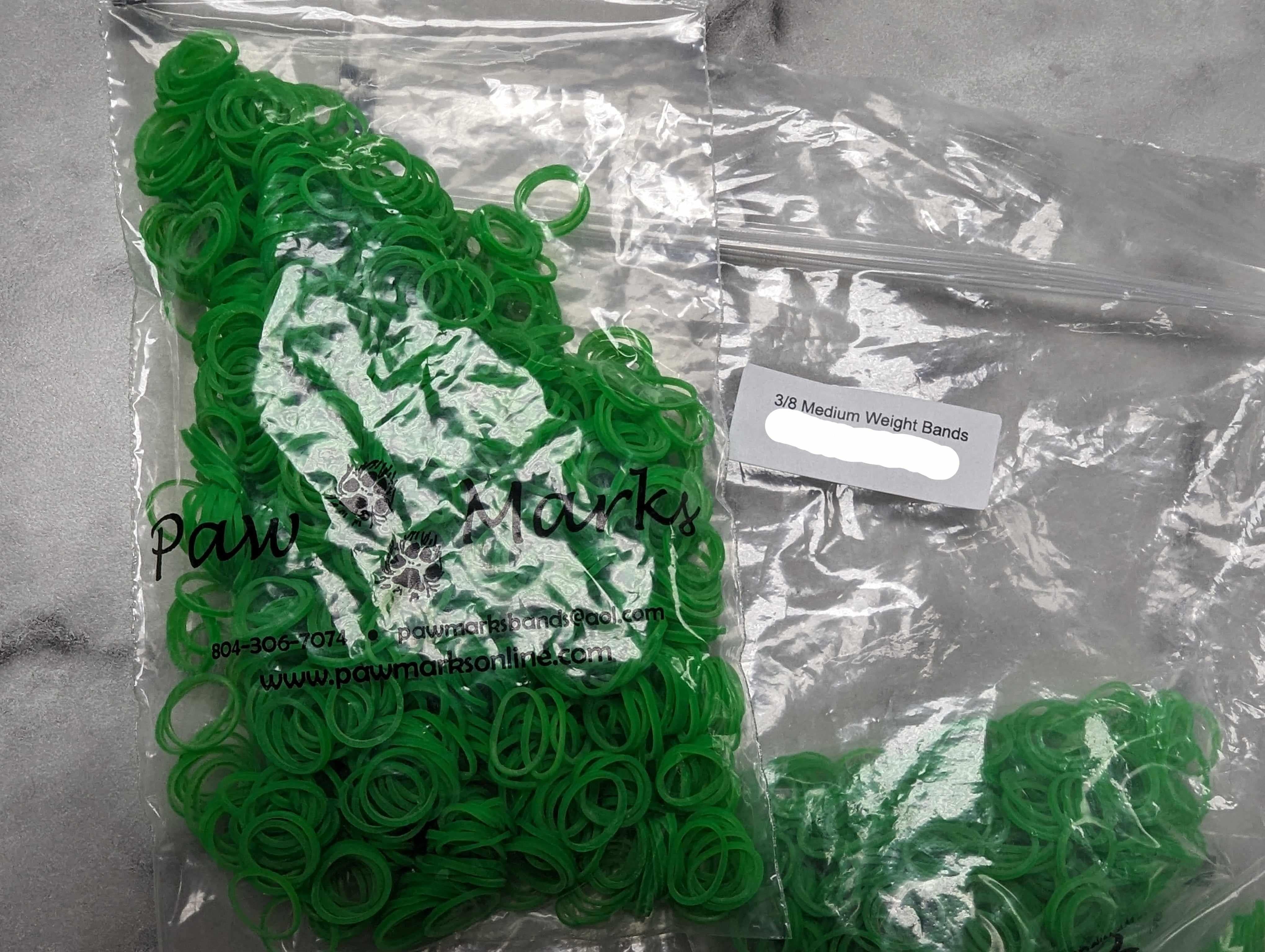 PawMarks Latex Topknot bands-3/8" /Medium weight