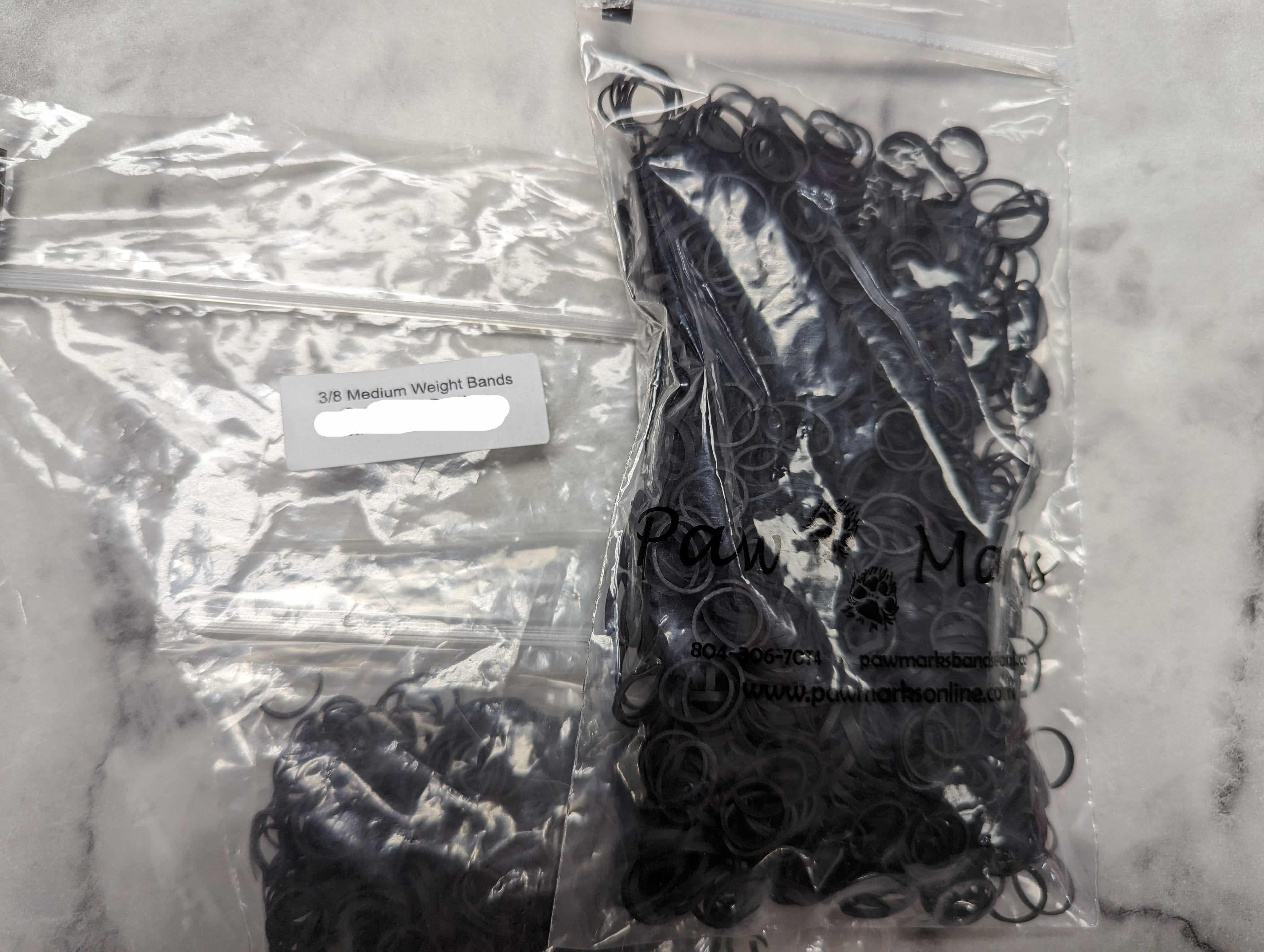 PawMarks Latex Topknot bands-3/8" /Medium weight