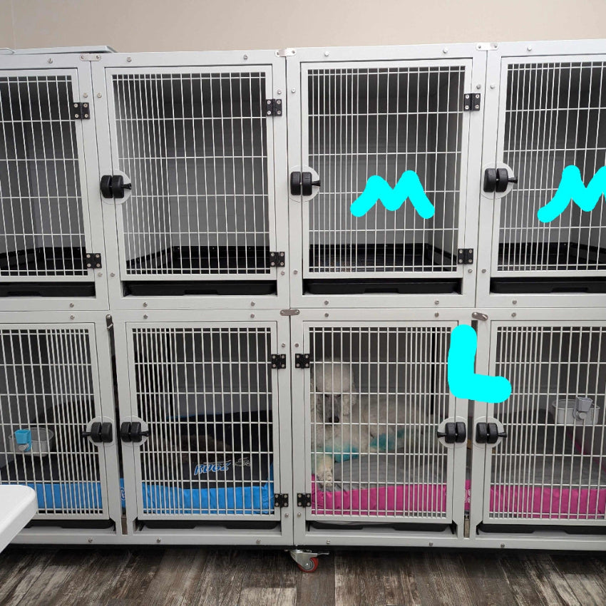 White Groomers Cage Bank