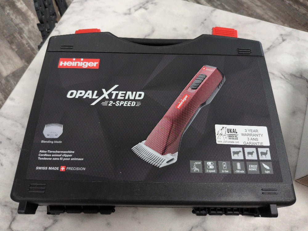 Heininger Opal Xtend 2 speed Cordless Clipper- Two battery