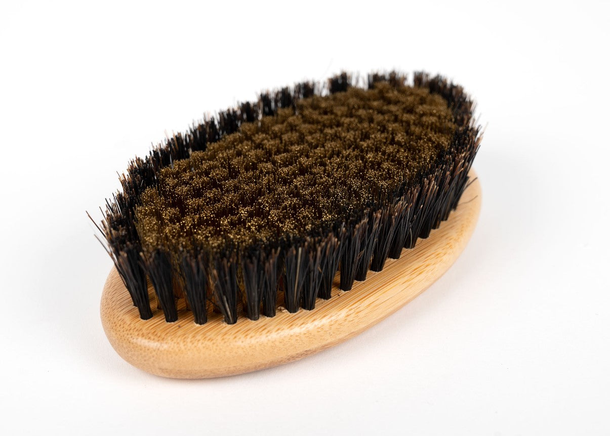 Brosse de paume a poils courts pour lustrer le poils