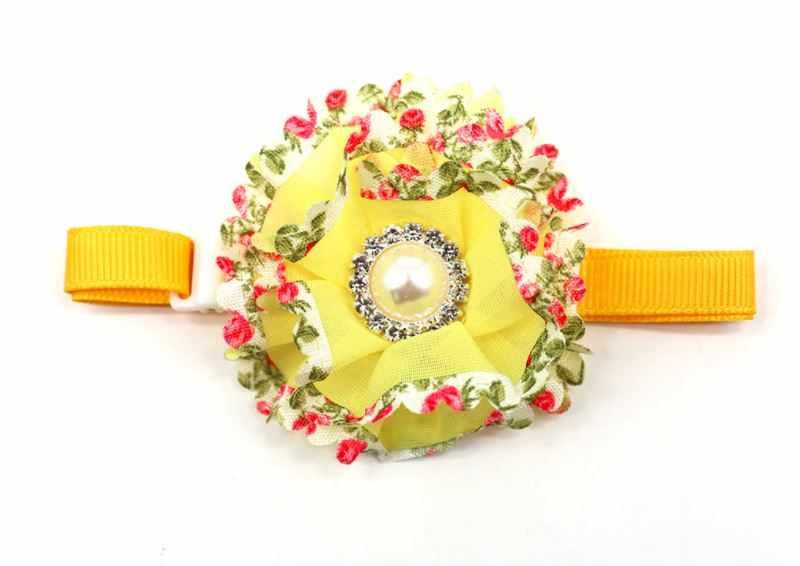 Ruffles & Bling Flower Collars