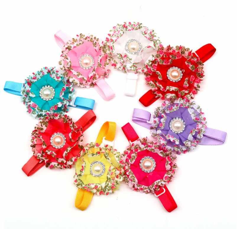 Ruffles & Bling Flower Collars