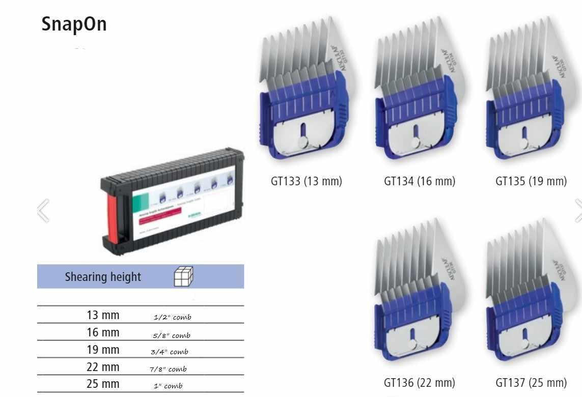 Aesculap Guard Comb Set