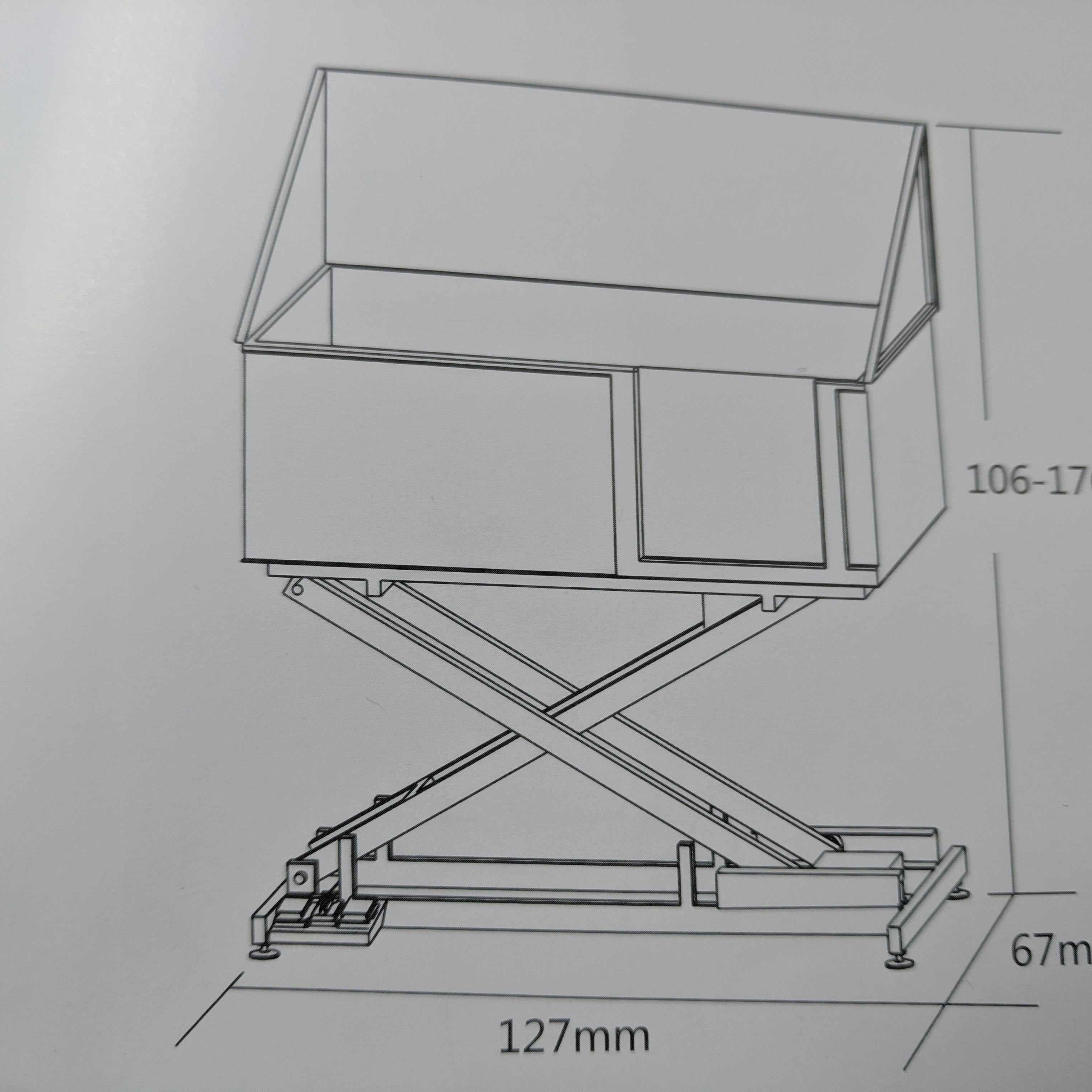 Electric Lift Classic style stainless steel Bathing Tub