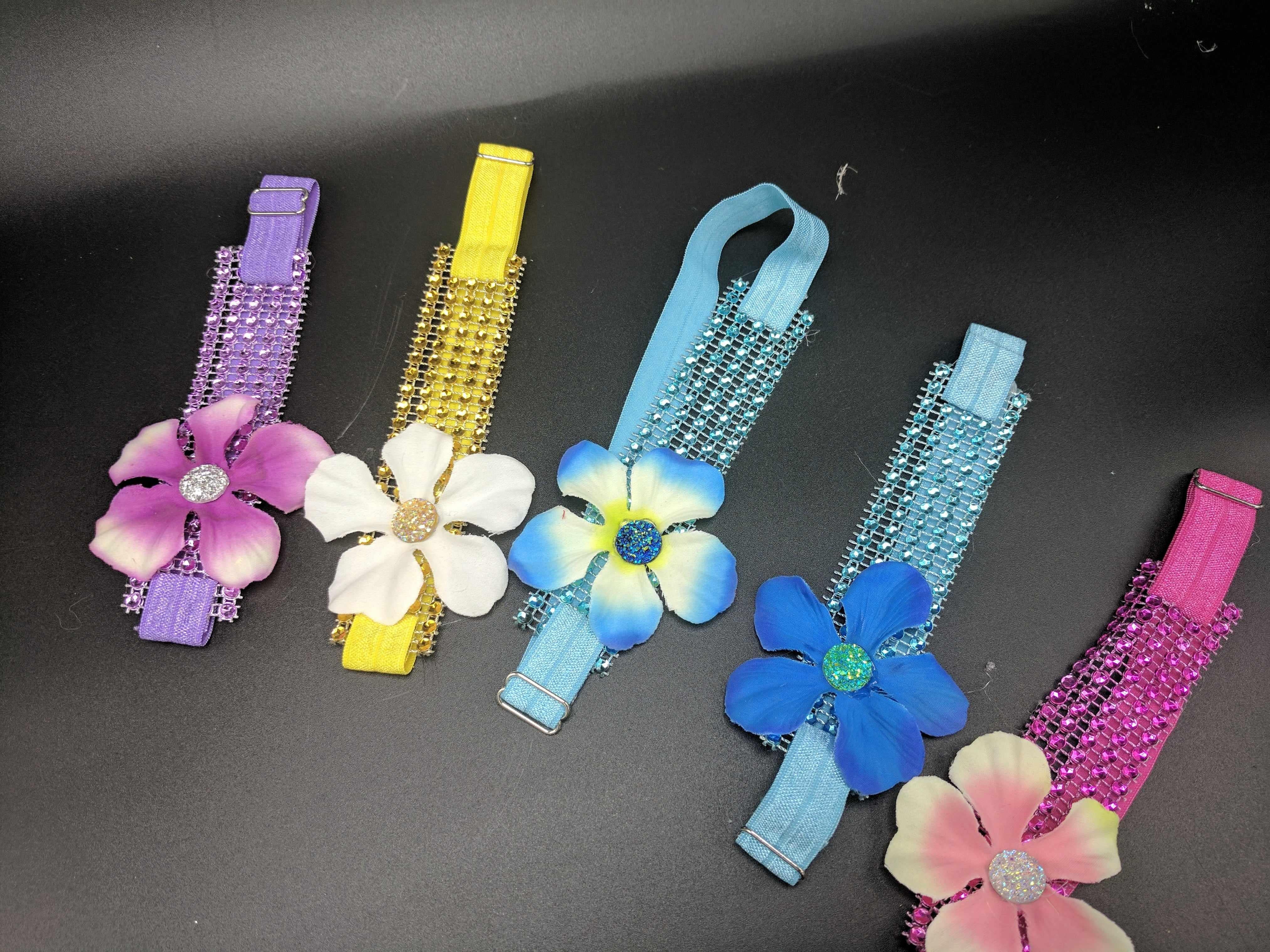 Sparkle Wrap Collars- Flower Power collection