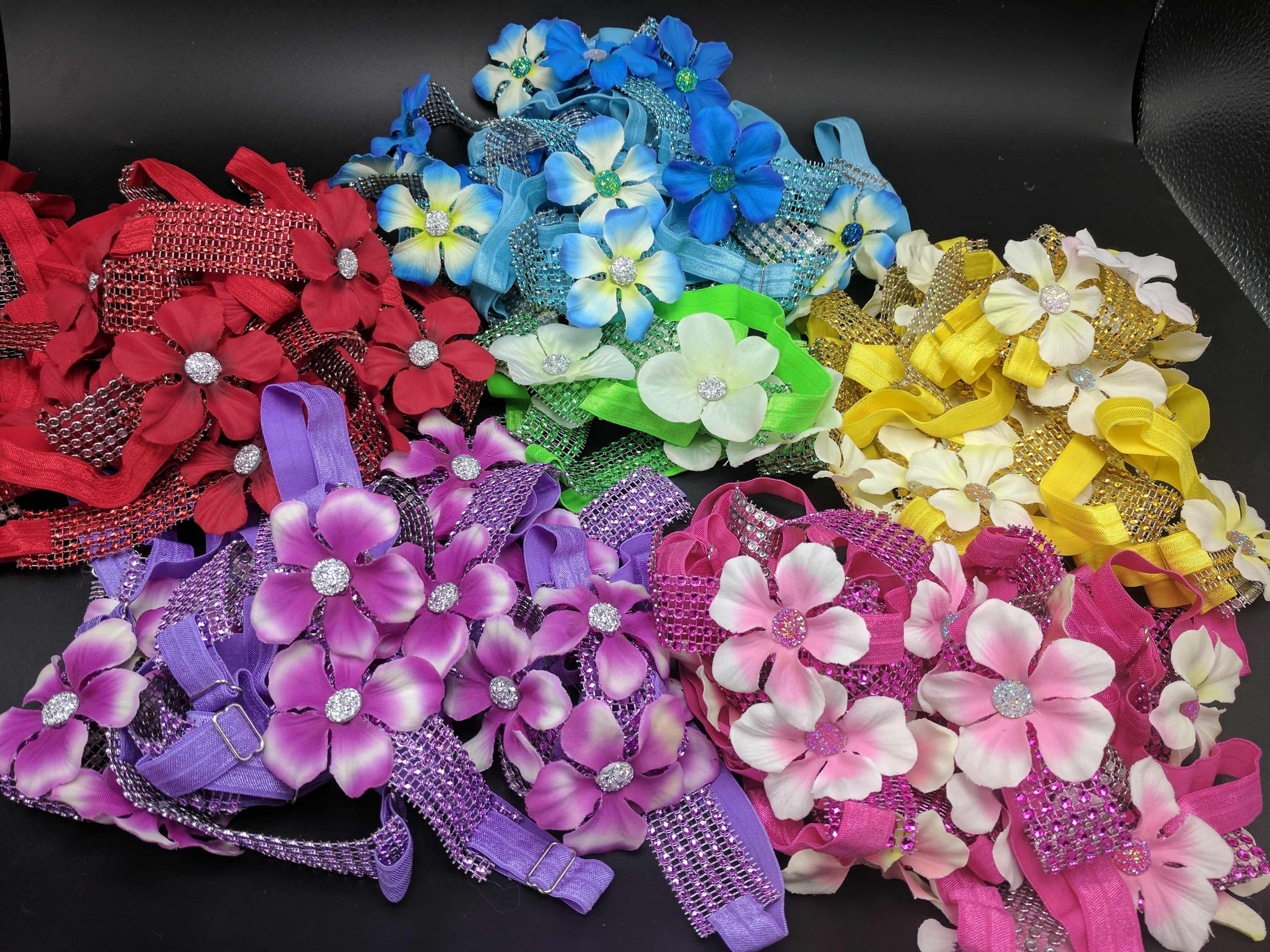 Sparkle Wrap Collars- Flower Power collection