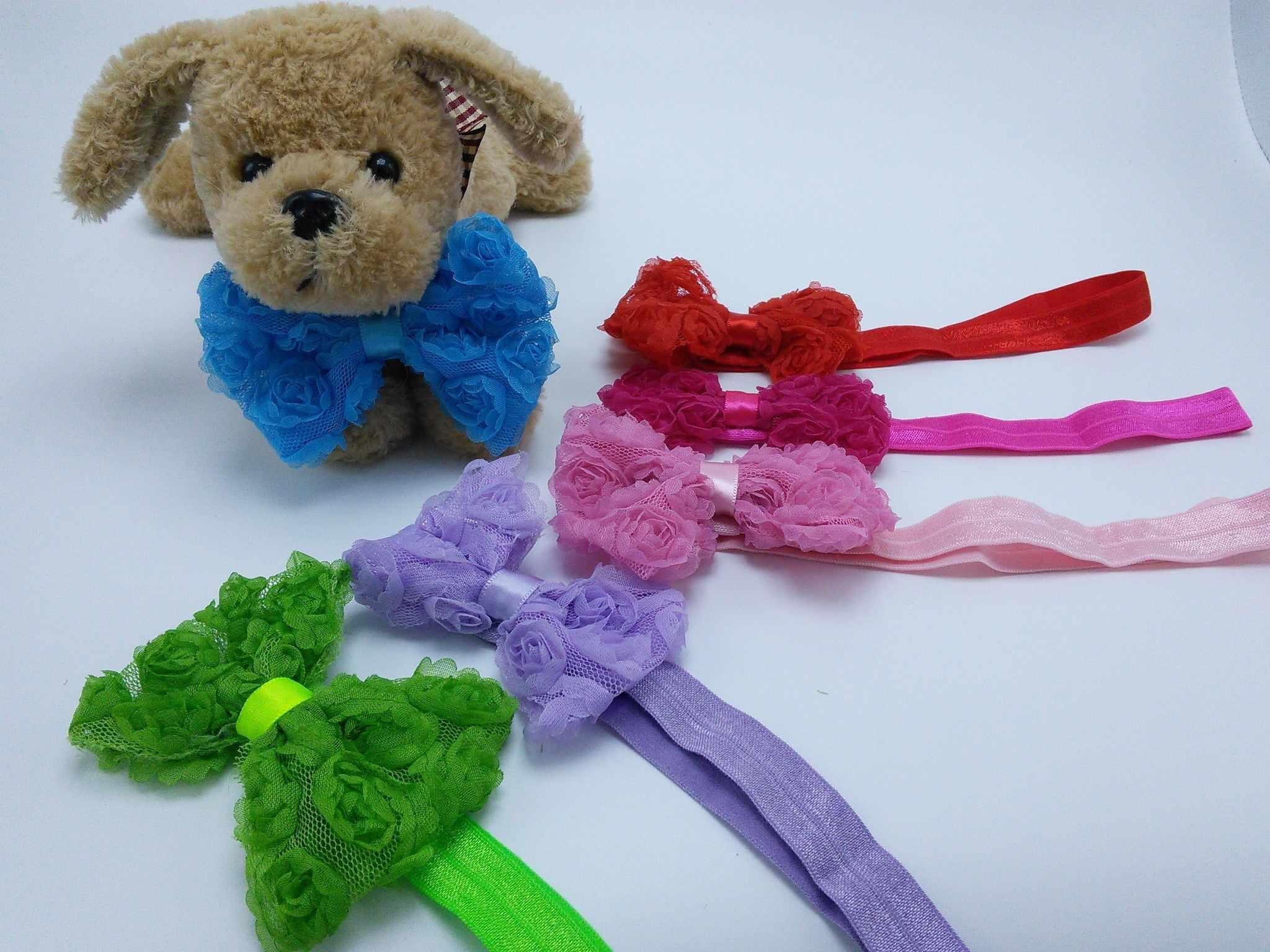 Swirly Flower Bow Neck Decoration