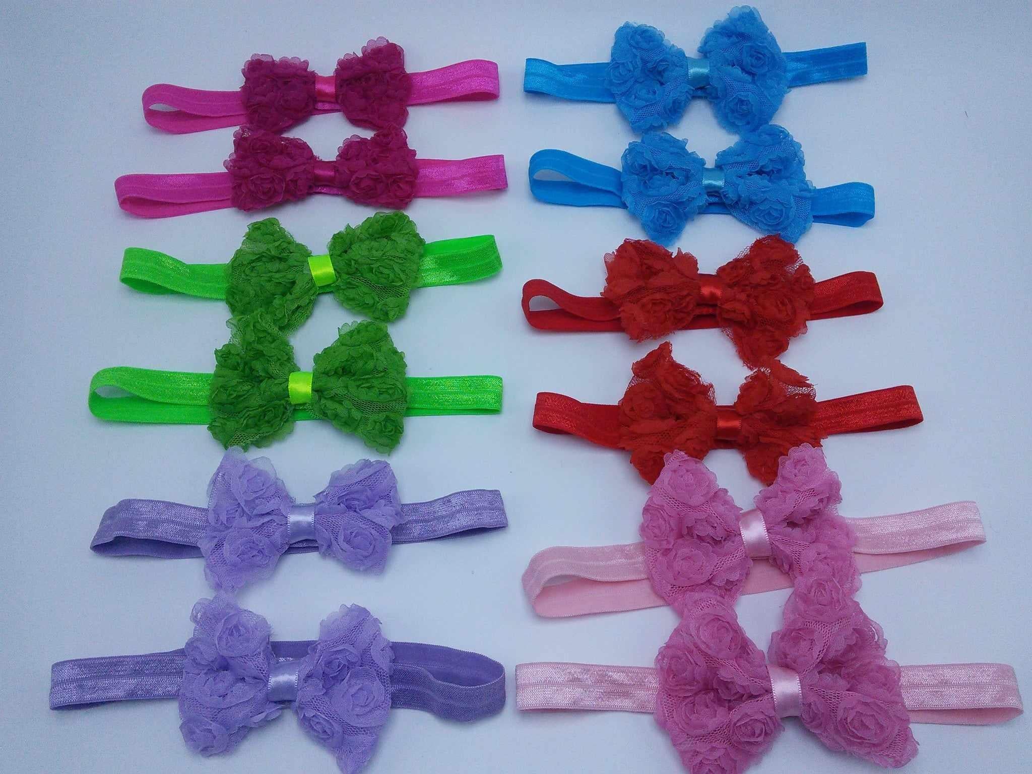 Swirly Flower Bow Neck Decoration