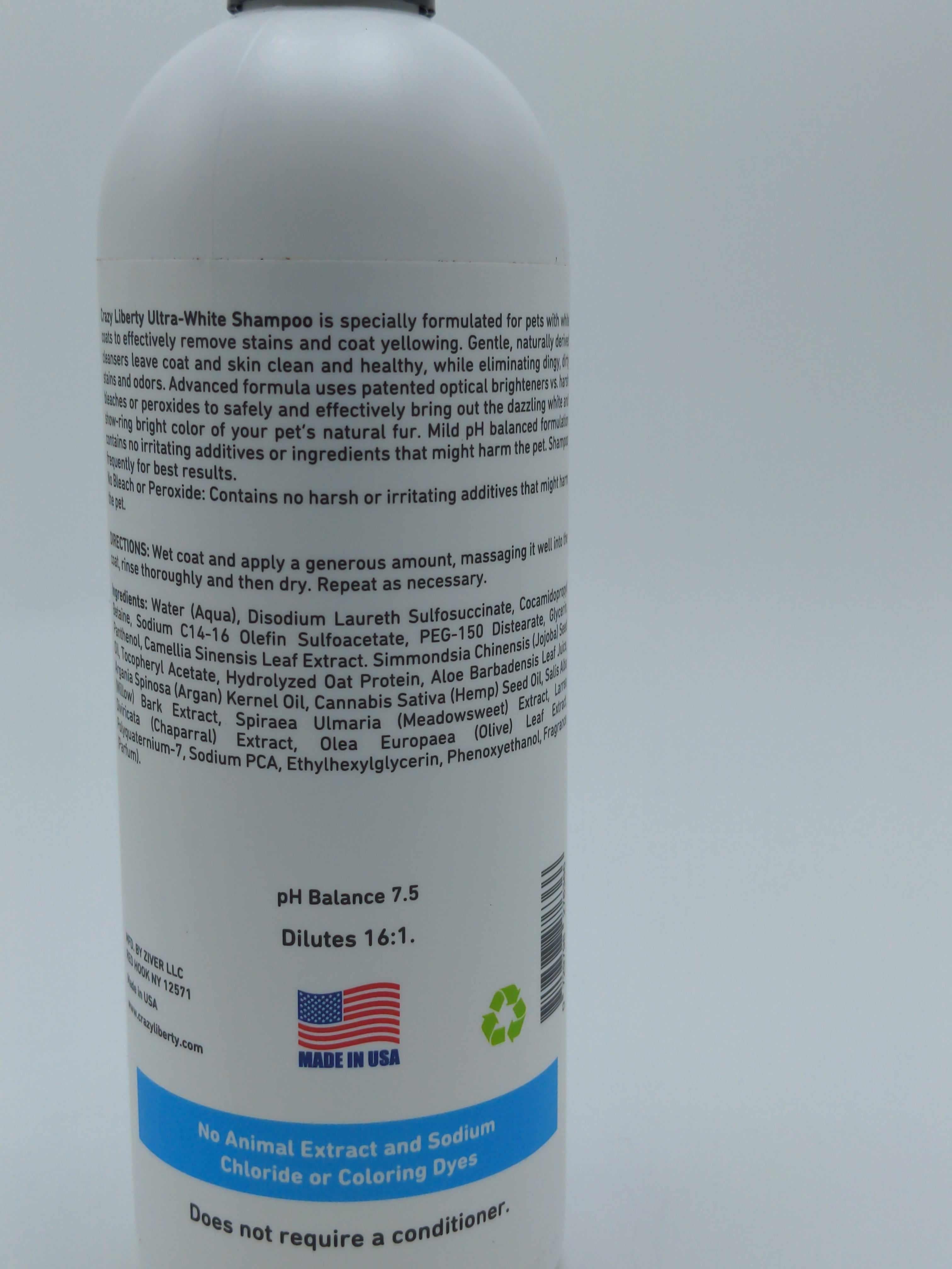 Crazy Liberty Ultra White shampoo
