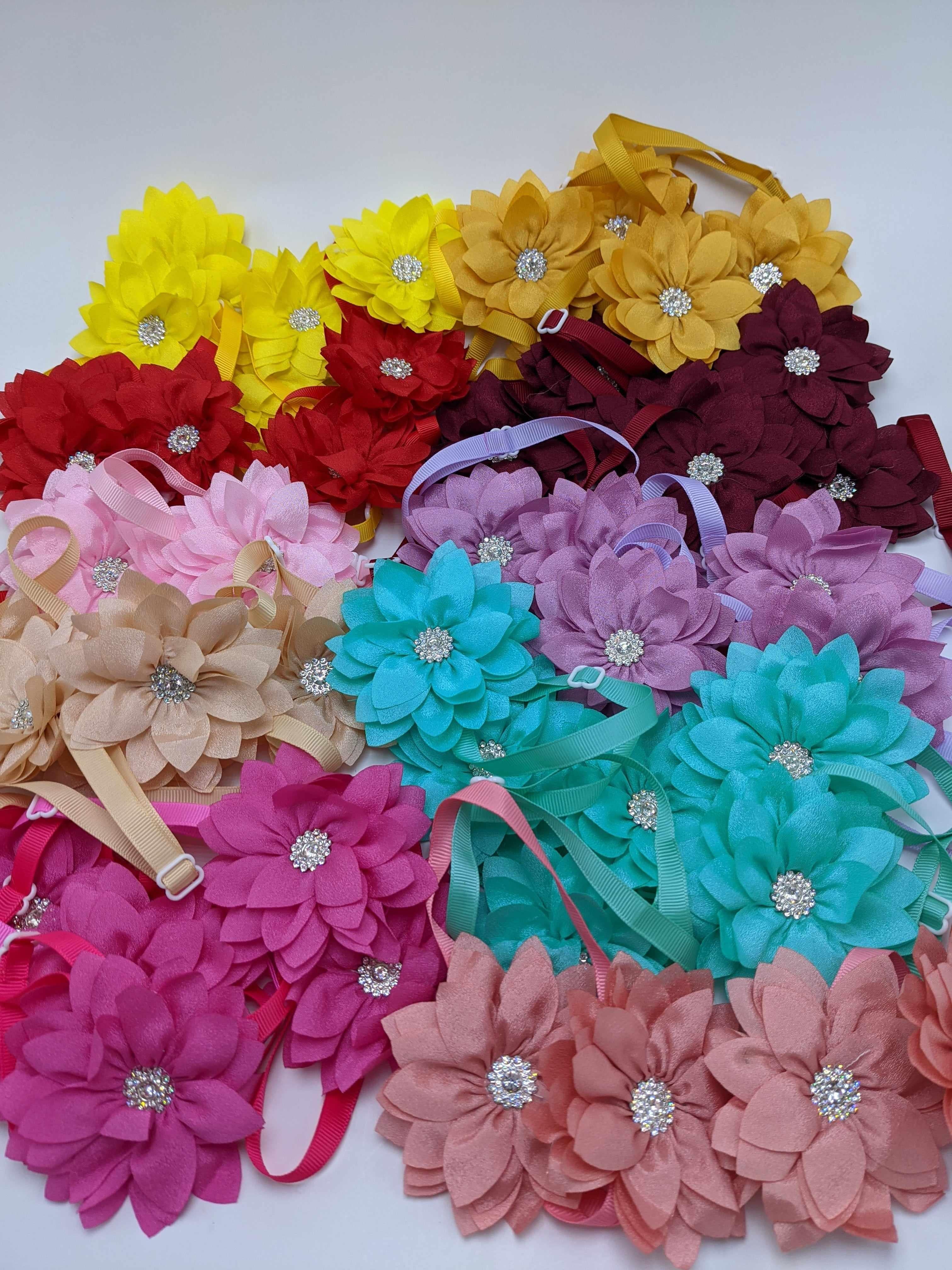 Triple Layered Flower Collar