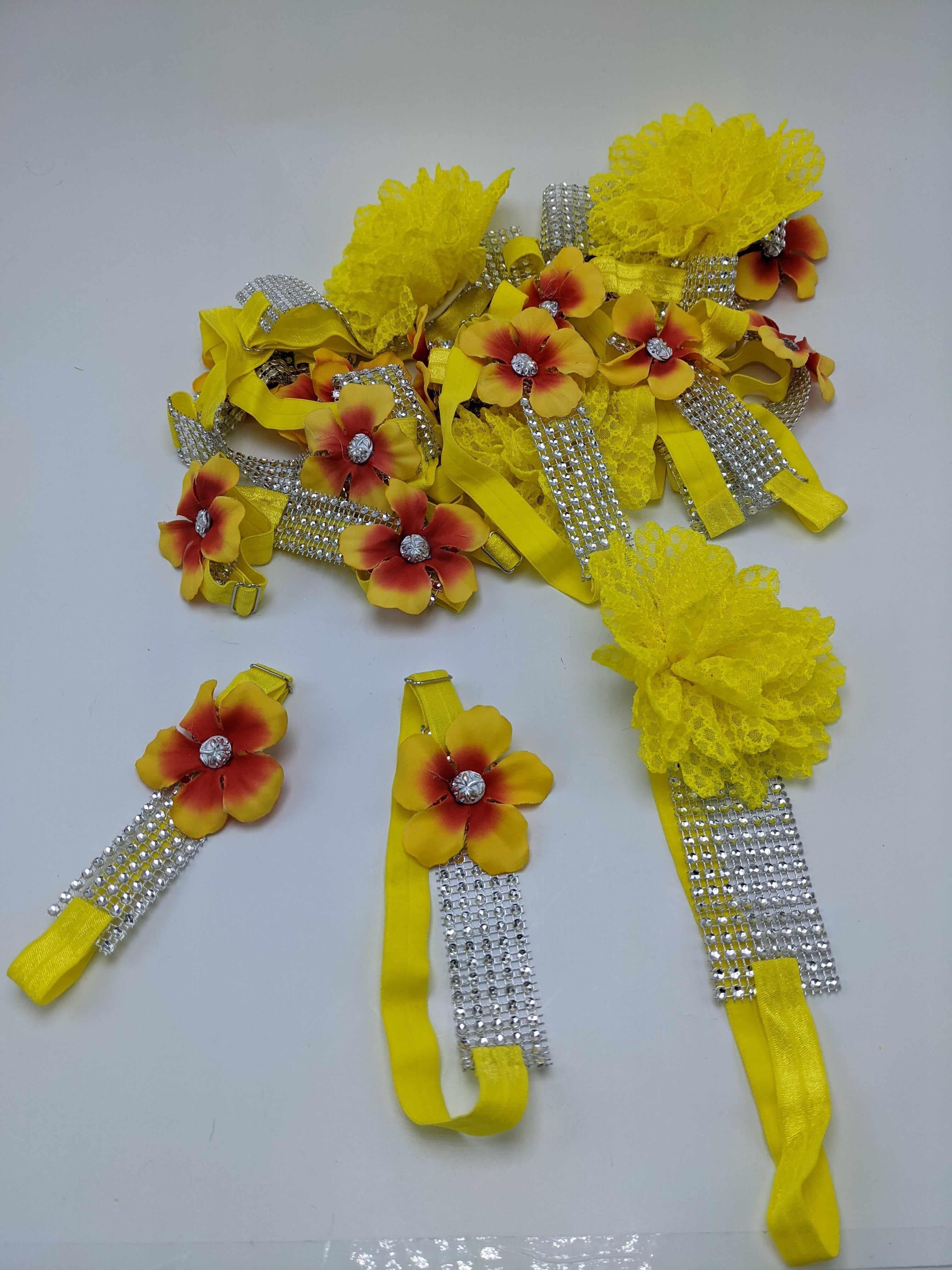 Sparkle Wrap Collars- Flower & Lace mix