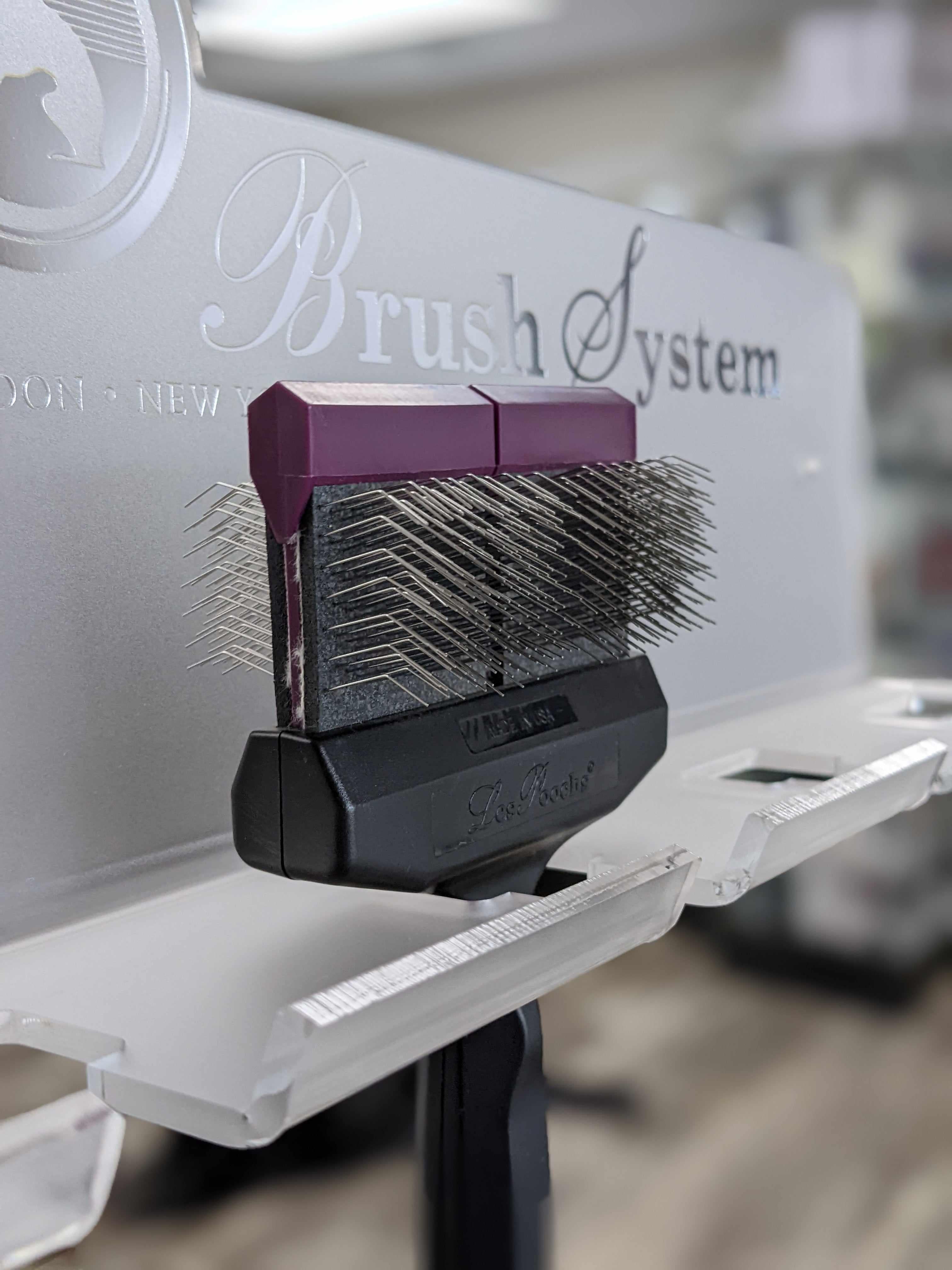 Les Pooch Purple Pro brush -Firm/firm