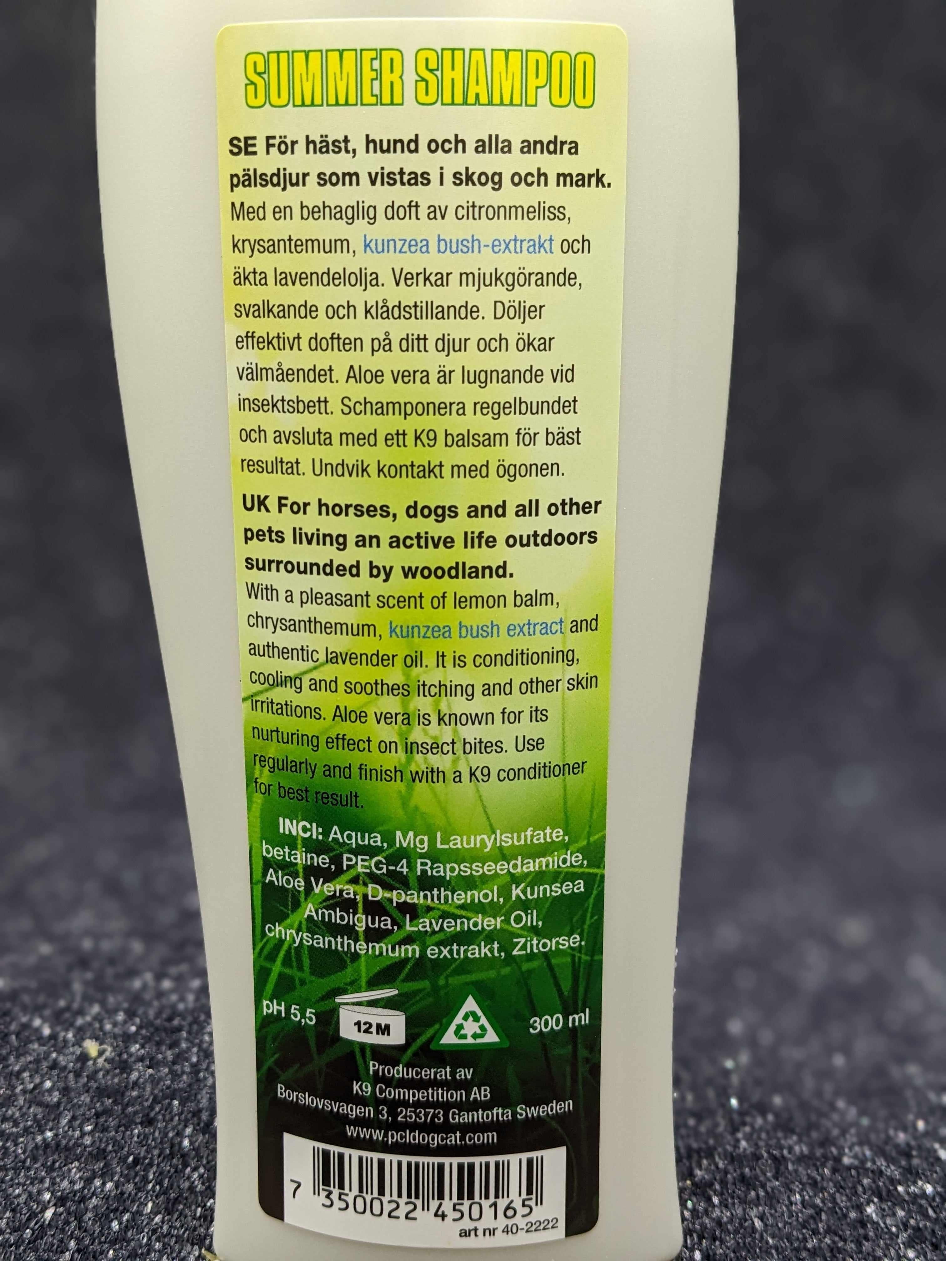 K9 Kunzea Summer Shampoo/flea tick