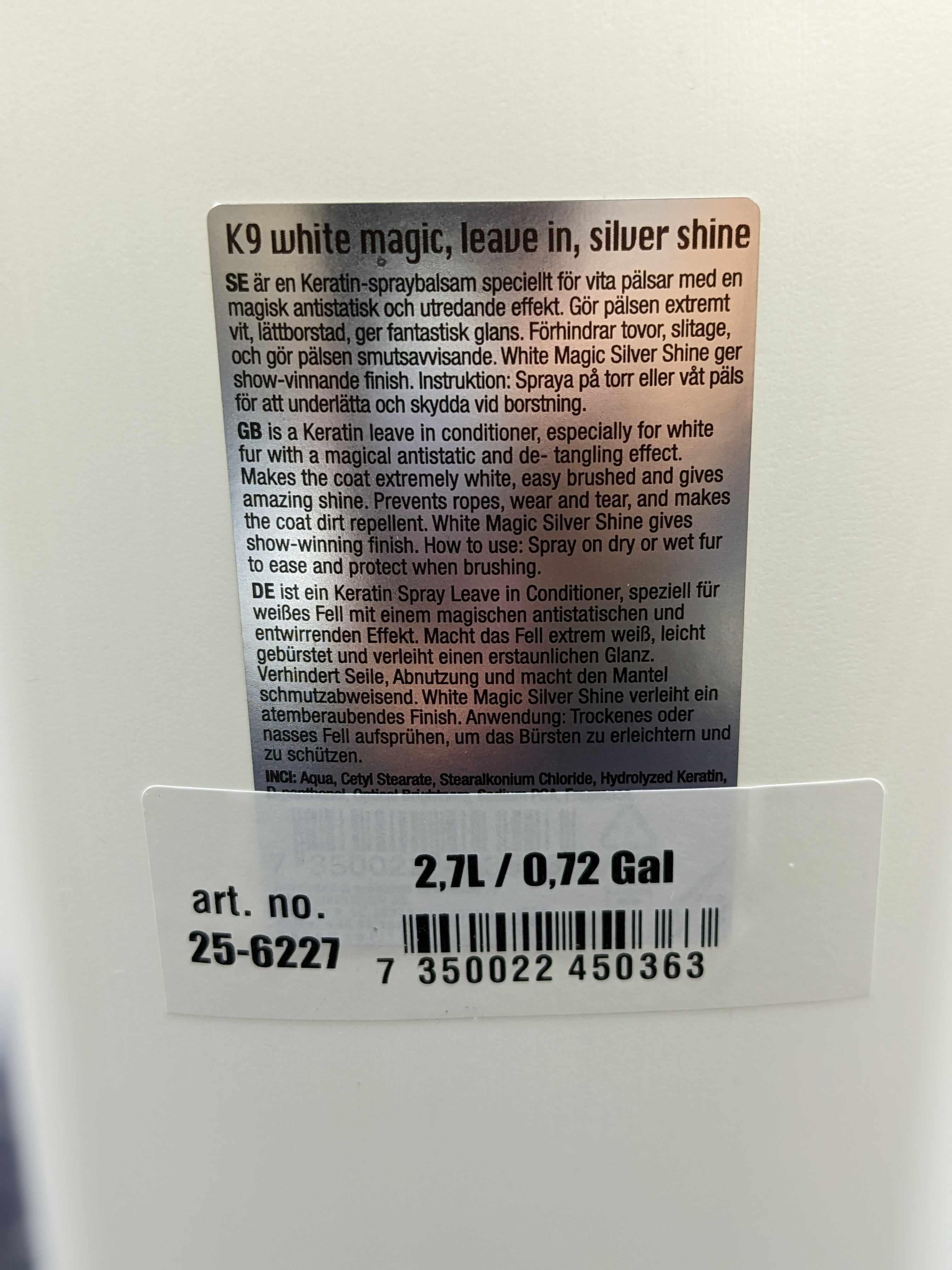 K9 White Magic Conditioning Spray