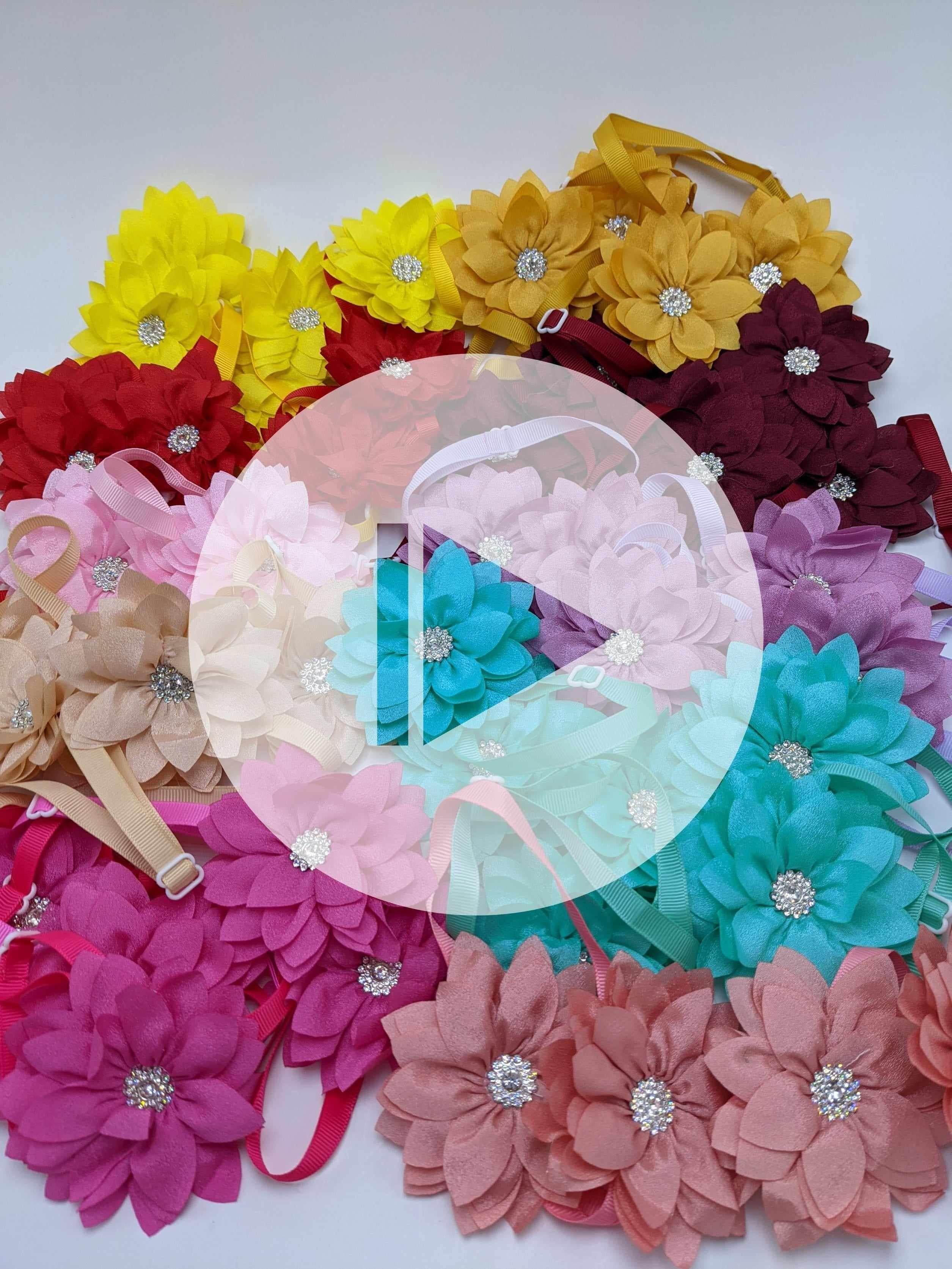 Triple Layered Flower Collar