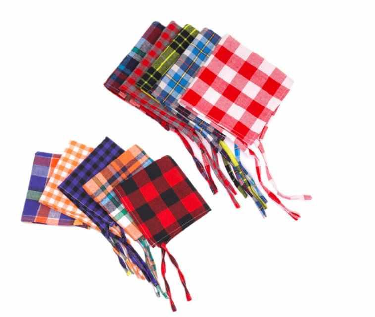 Fuzzy Plaid Bandanas