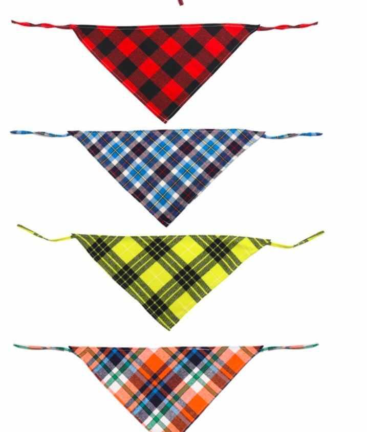 Fuzzy Plaid Bandanas
