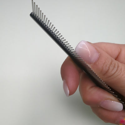 Eclipse Detailing Comb with Aluminum Handle