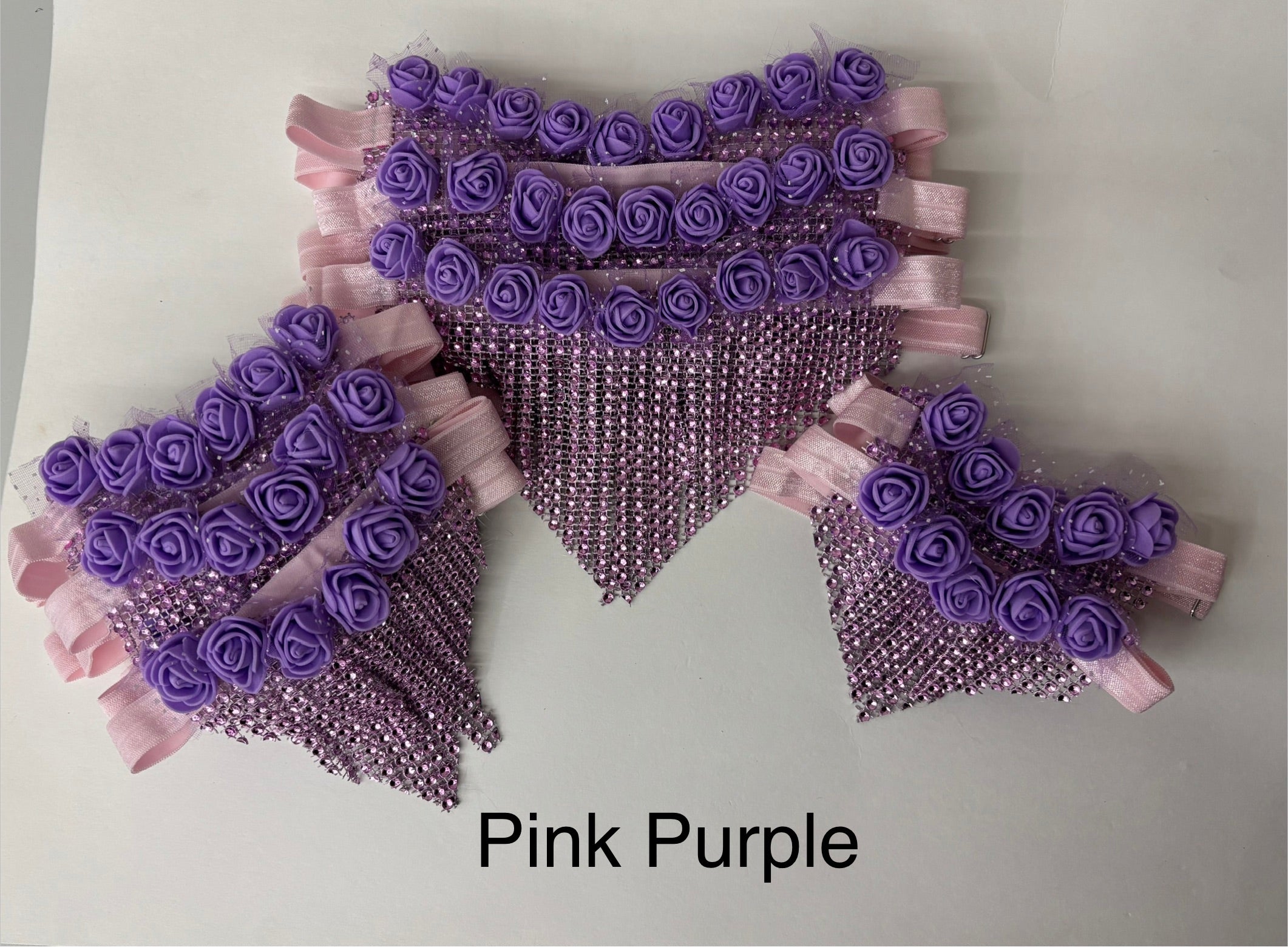 Sparkle Wrap Chandelier Rose Collars