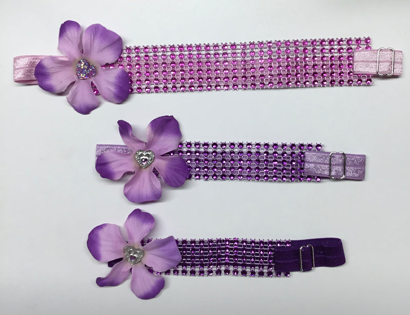 Limited Edition Sparkle wrap collars-Flower Power