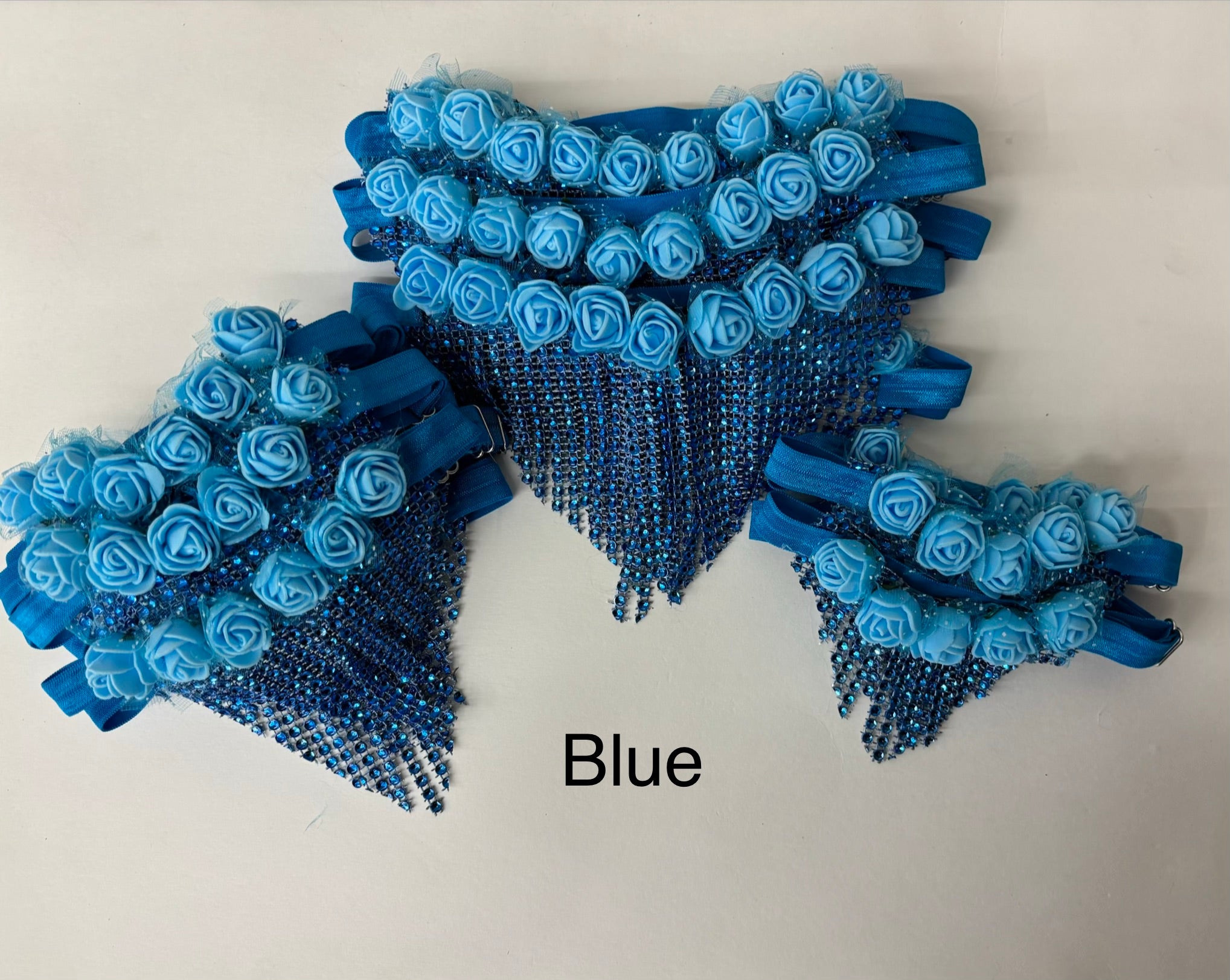 Sparkle Wrap Chandelier Rose Collars