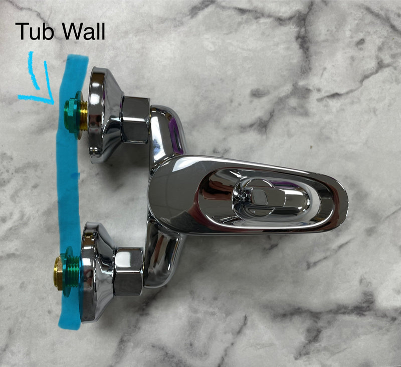 Faucet KIT for Acrylic tubs and Classic Stainless tubs