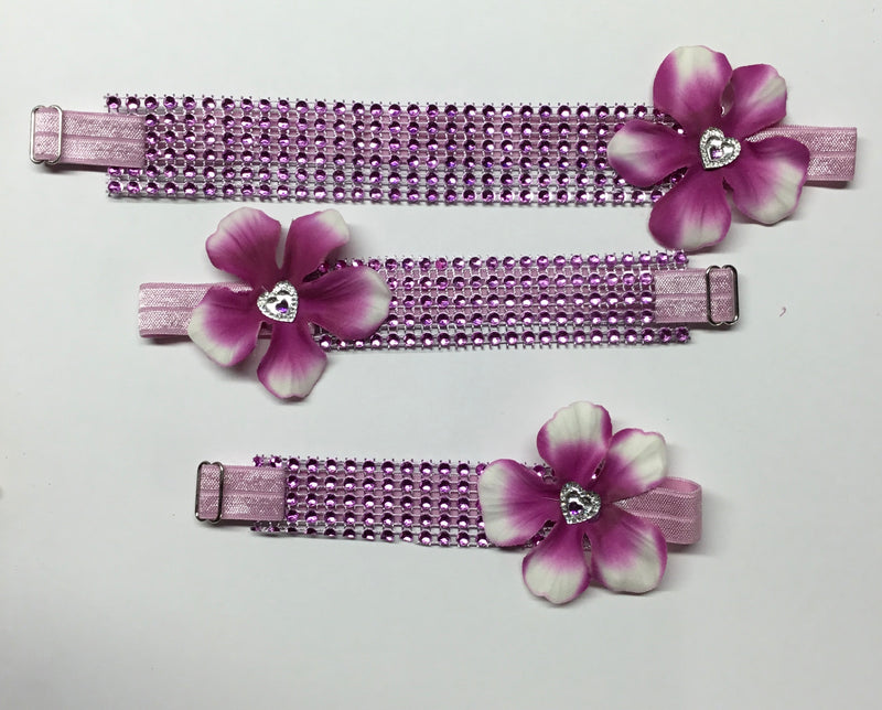 Limited Edition Sparkle wrap collars-Flower Power