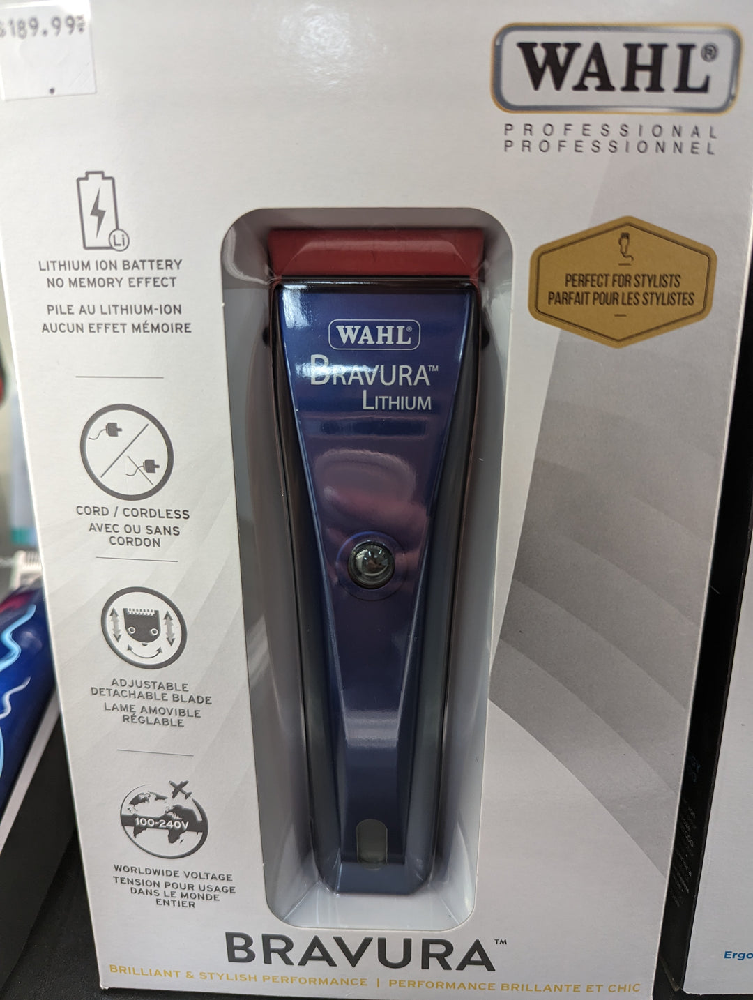 Wahl Lithium Bravura cordless clipper Canadian Grooming Distributor