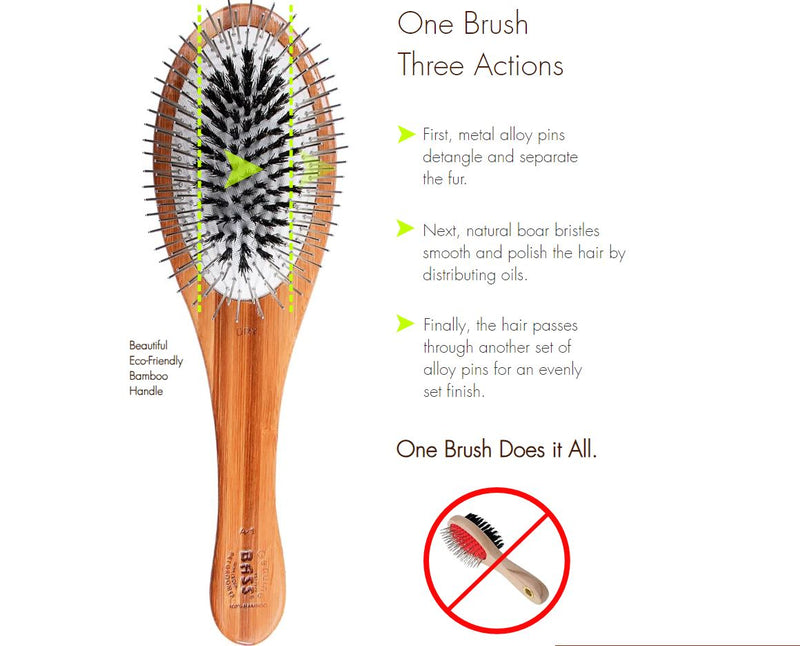 Brosse à poils et à épingles Bass Hybrid Groomer