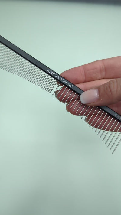Eclipse Detailing Comb with Aluminum Handle