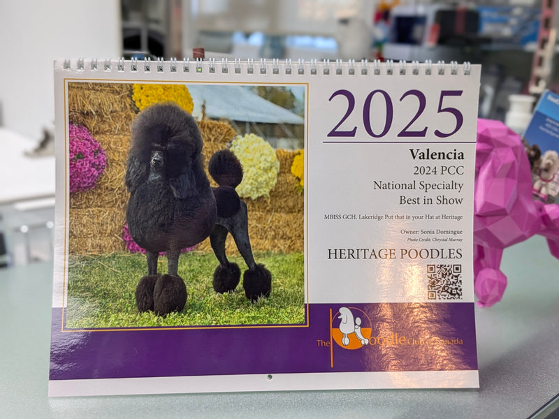 Poodle Club of Canada calendar 2025