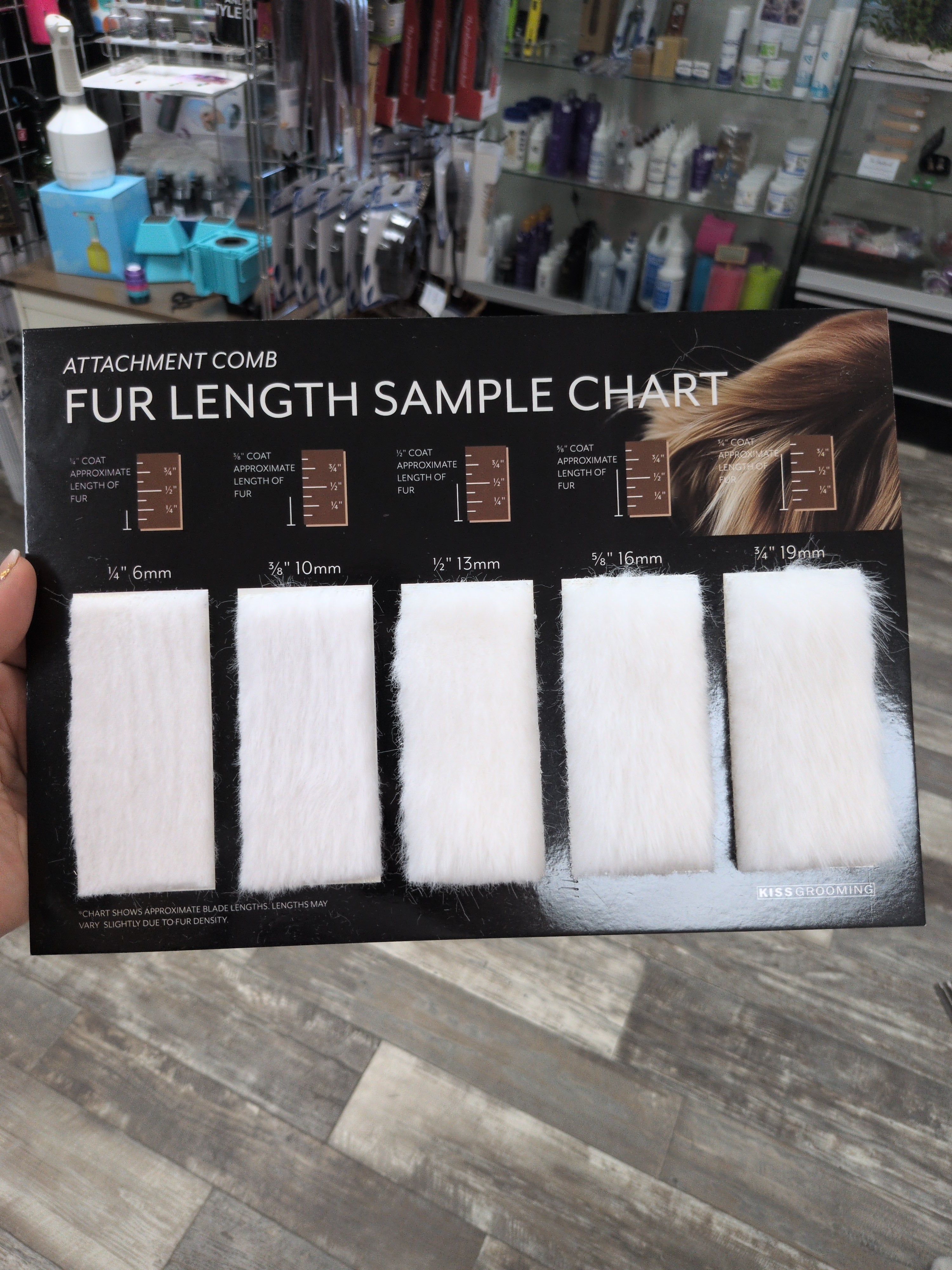 Tableaux de longueur de cheveux-lame et peigne de protection 