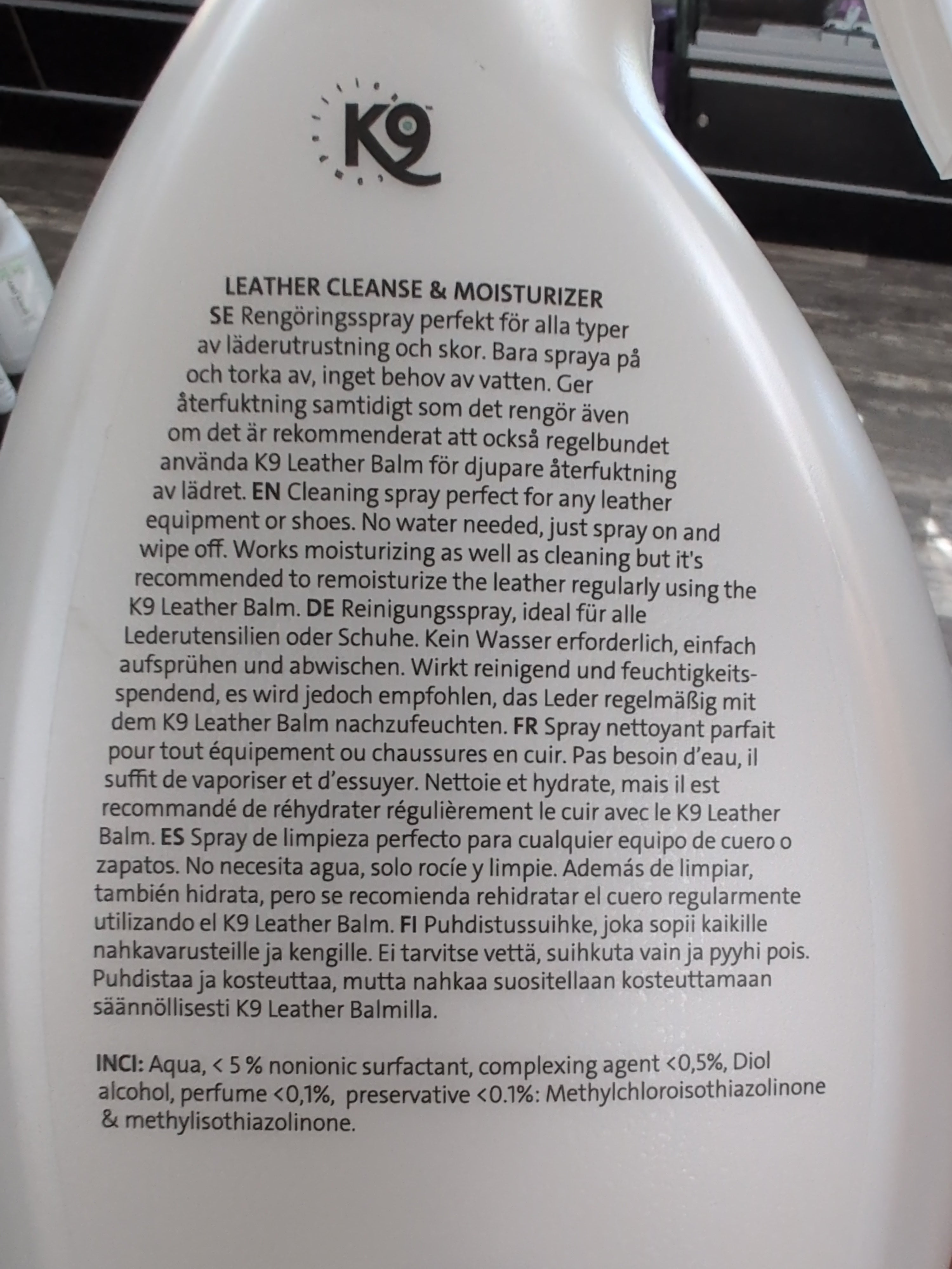K9 Competition Leather Cleanse & Moisturizer