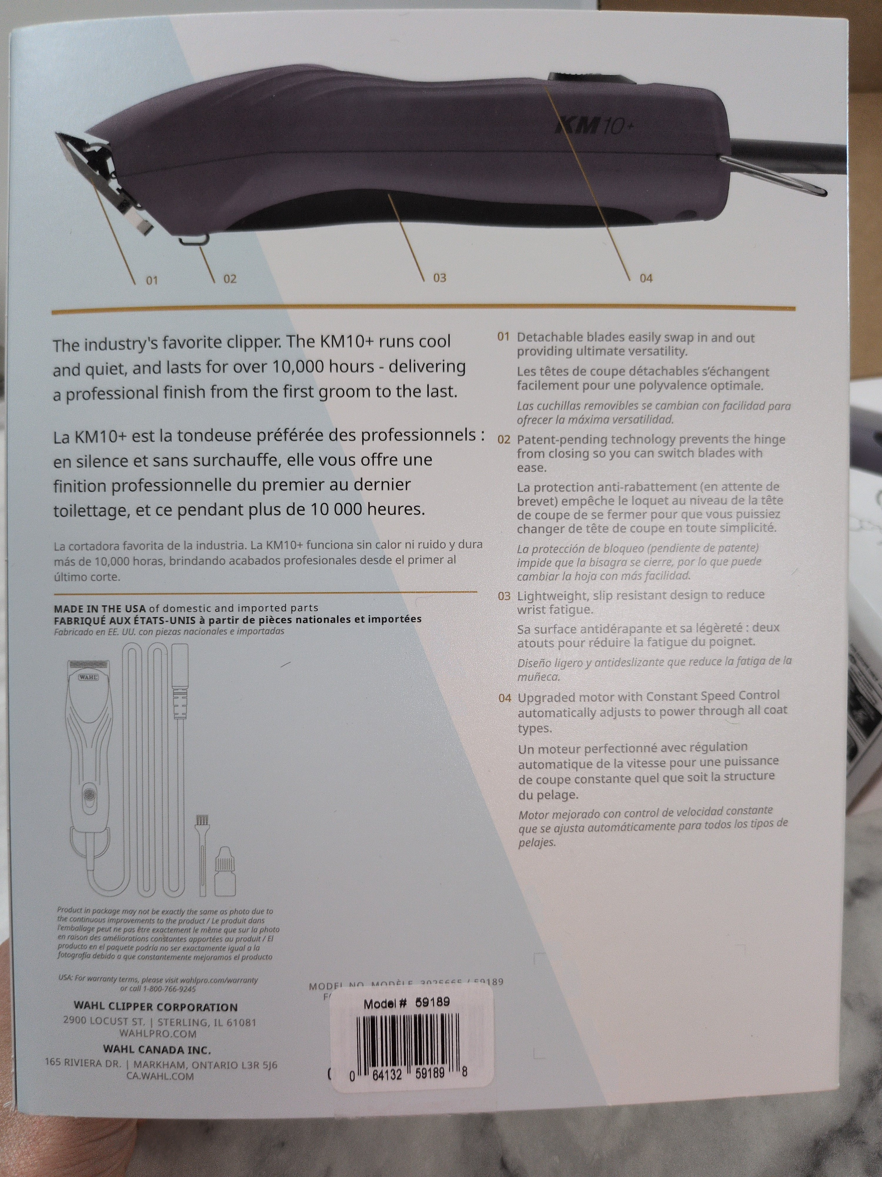 Tondeuse filaire Wahl KM 10