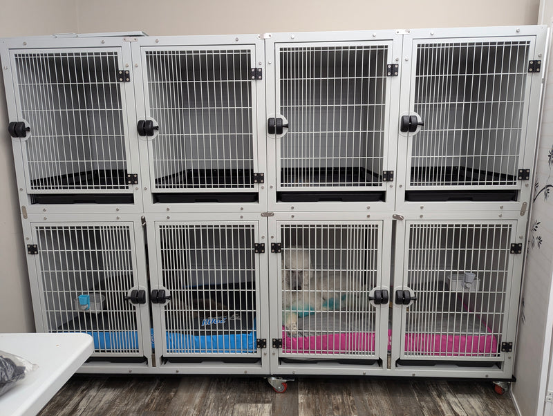 White Groomers Cage Large