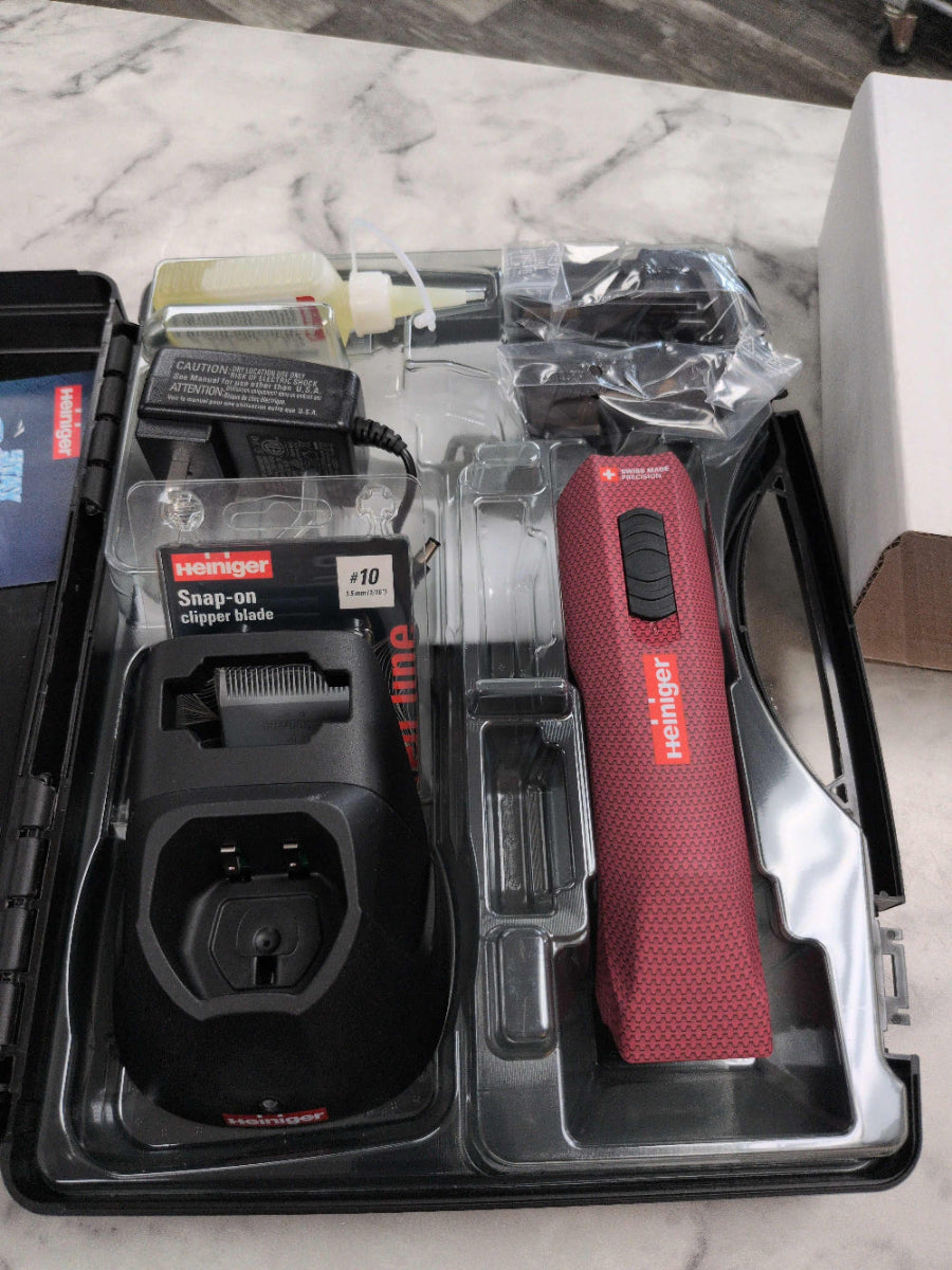 Heininger Opal Xtend 2 speed Cordless Clipper- Two battery