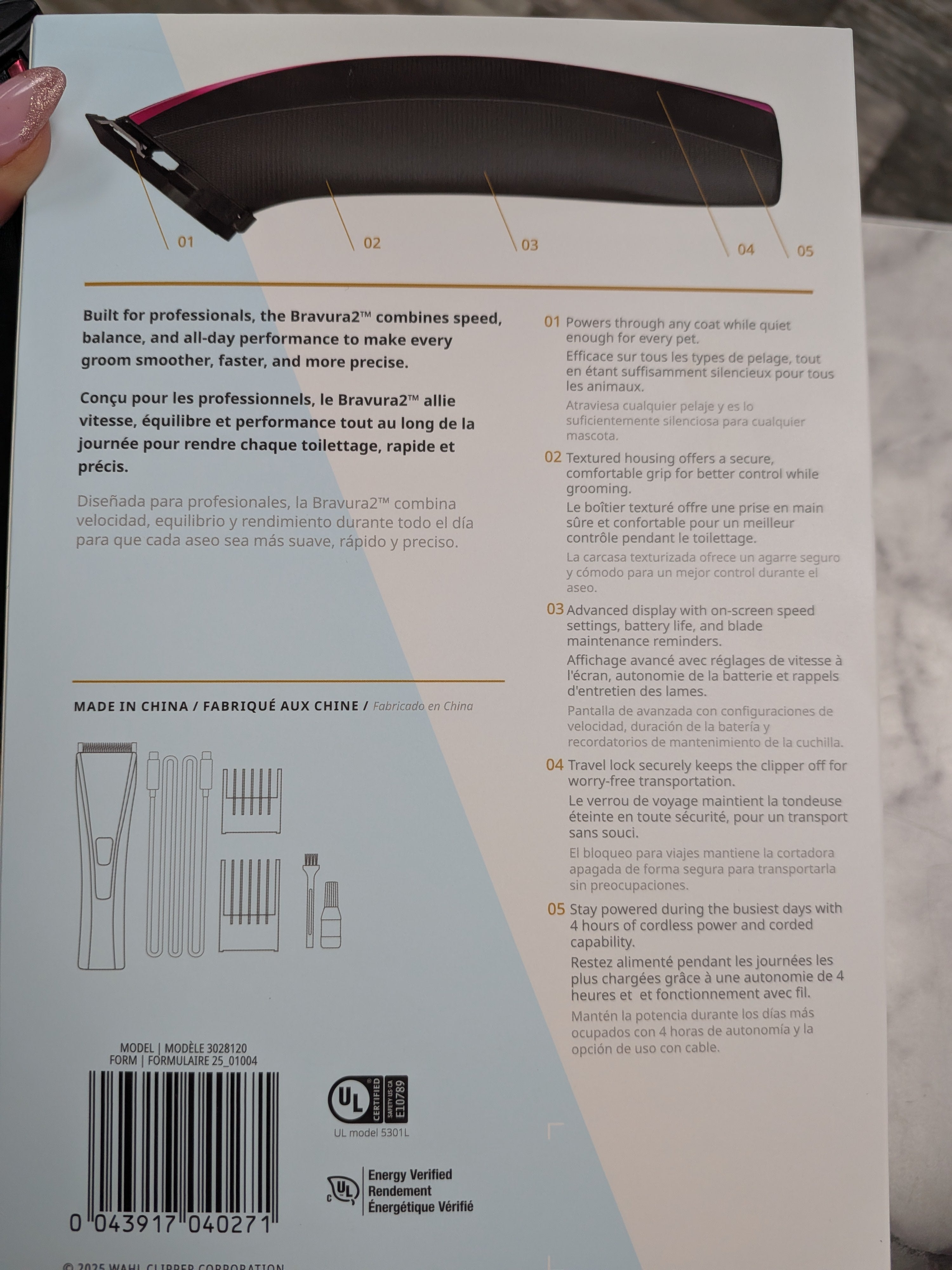 Wahl Lithium Bravura 2 cordless clipper