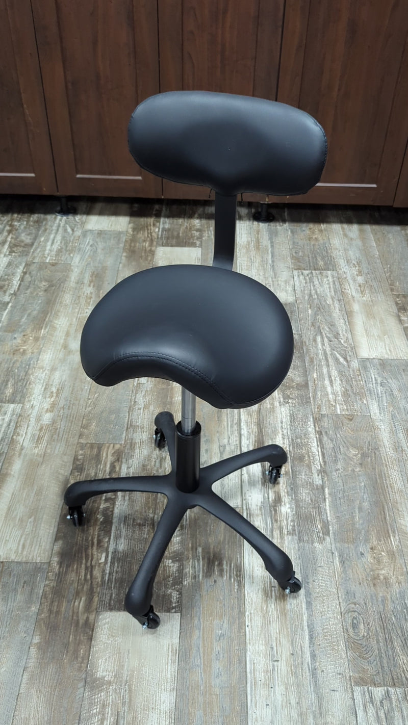 Saddle Grooming Stool with Backrest