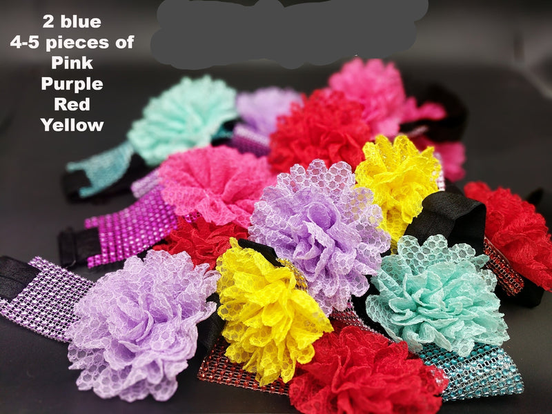 Sparkle Wrap Collars- Lace Flower collection