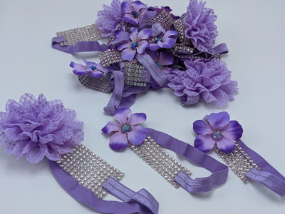 Sparkle Wrap Collars- Flower & Lace mix