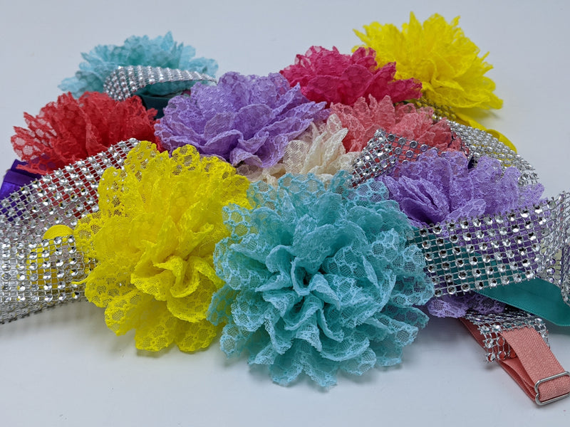 Colliers Sparkle Wrap - Collection de fleurs en dentelle