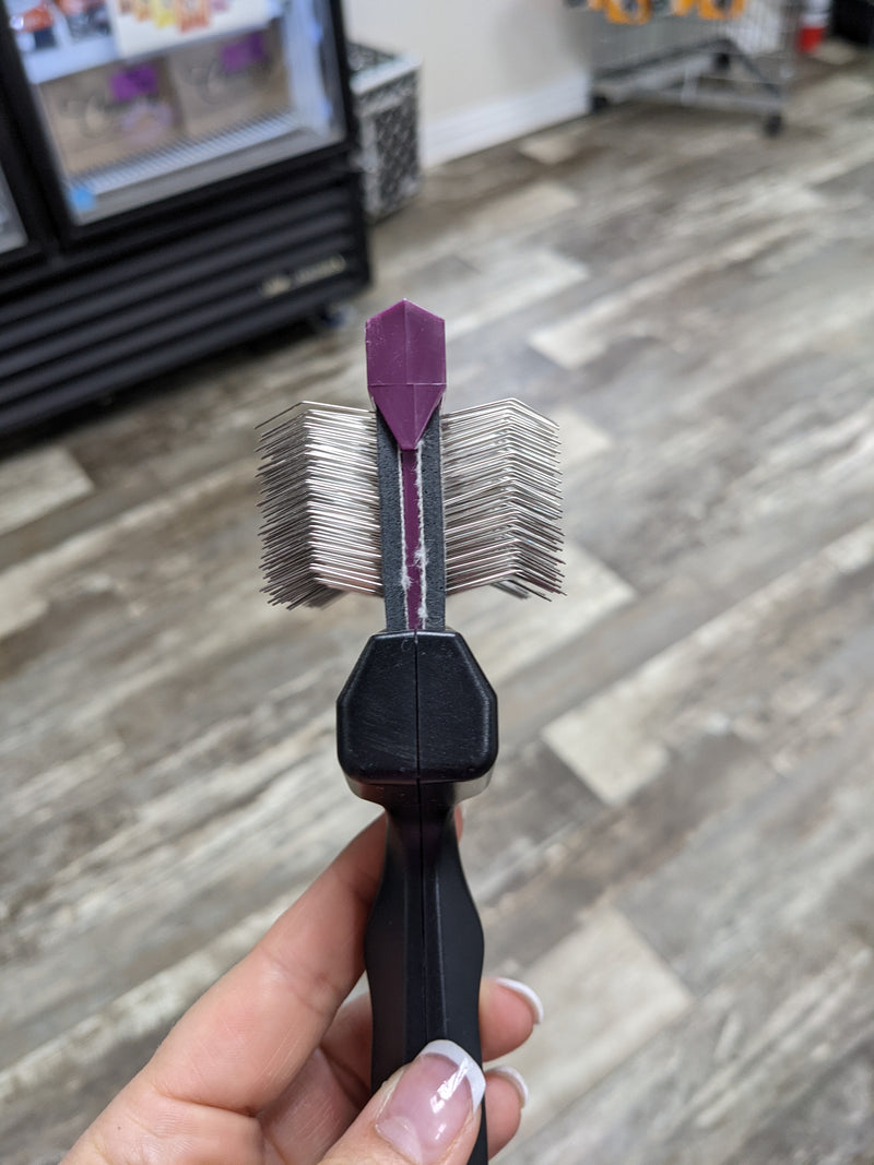Les Pooch Purple Pro brush -Firm/firm